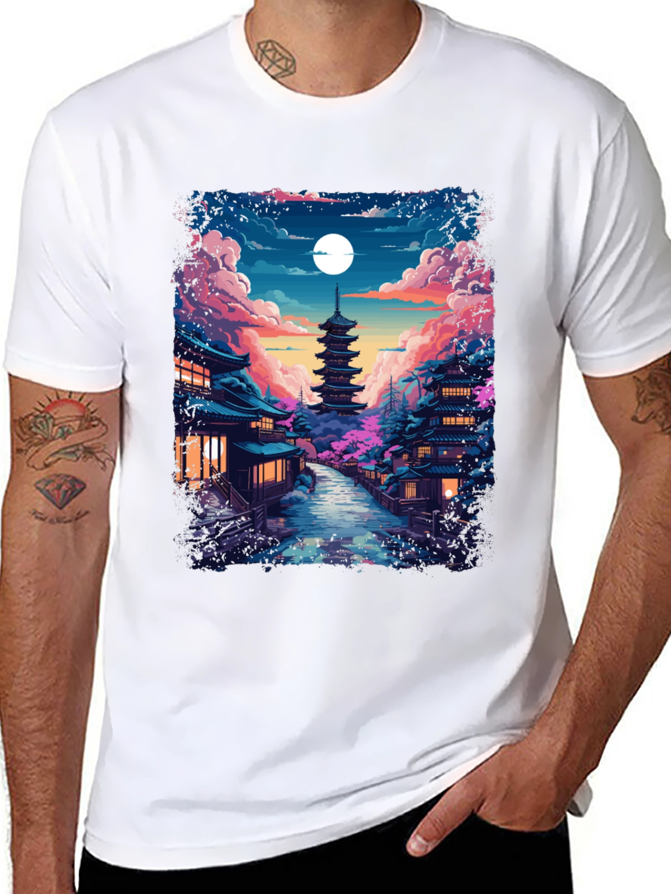 Japanese Pagoda T-Shirt - Stylish Graphic Tee