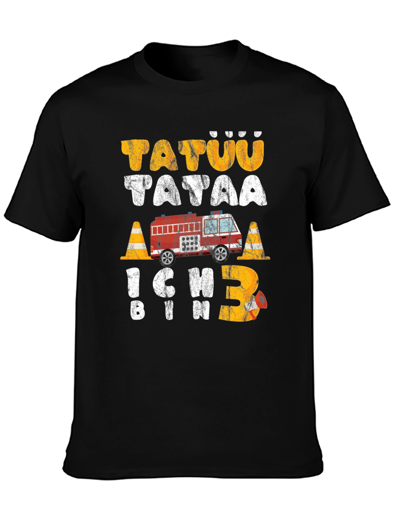 Fire Truck 3rd Birthday Toddler T-Shirt