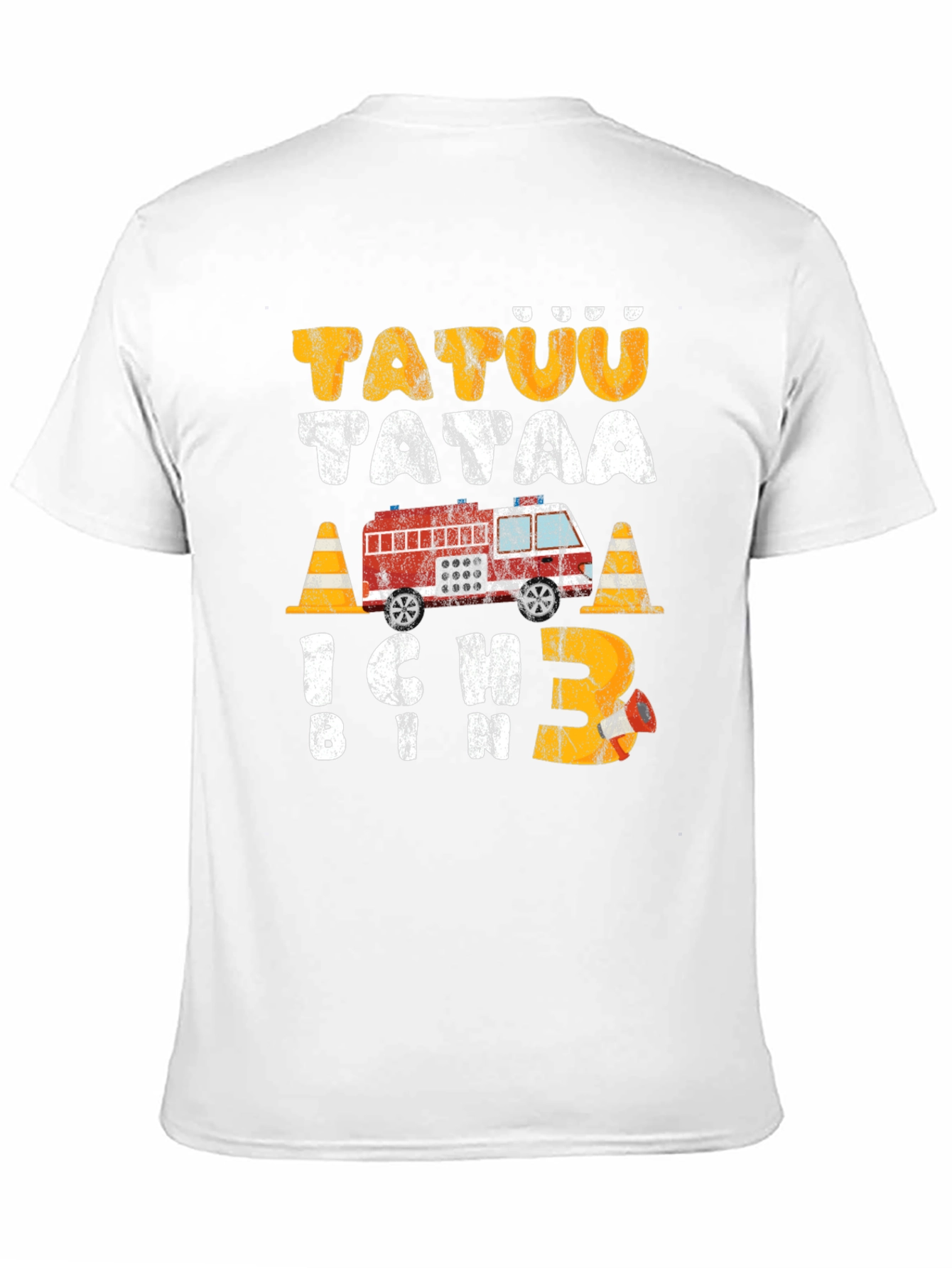 Fire Truck 3rd Birthday Toddler T-Shirt