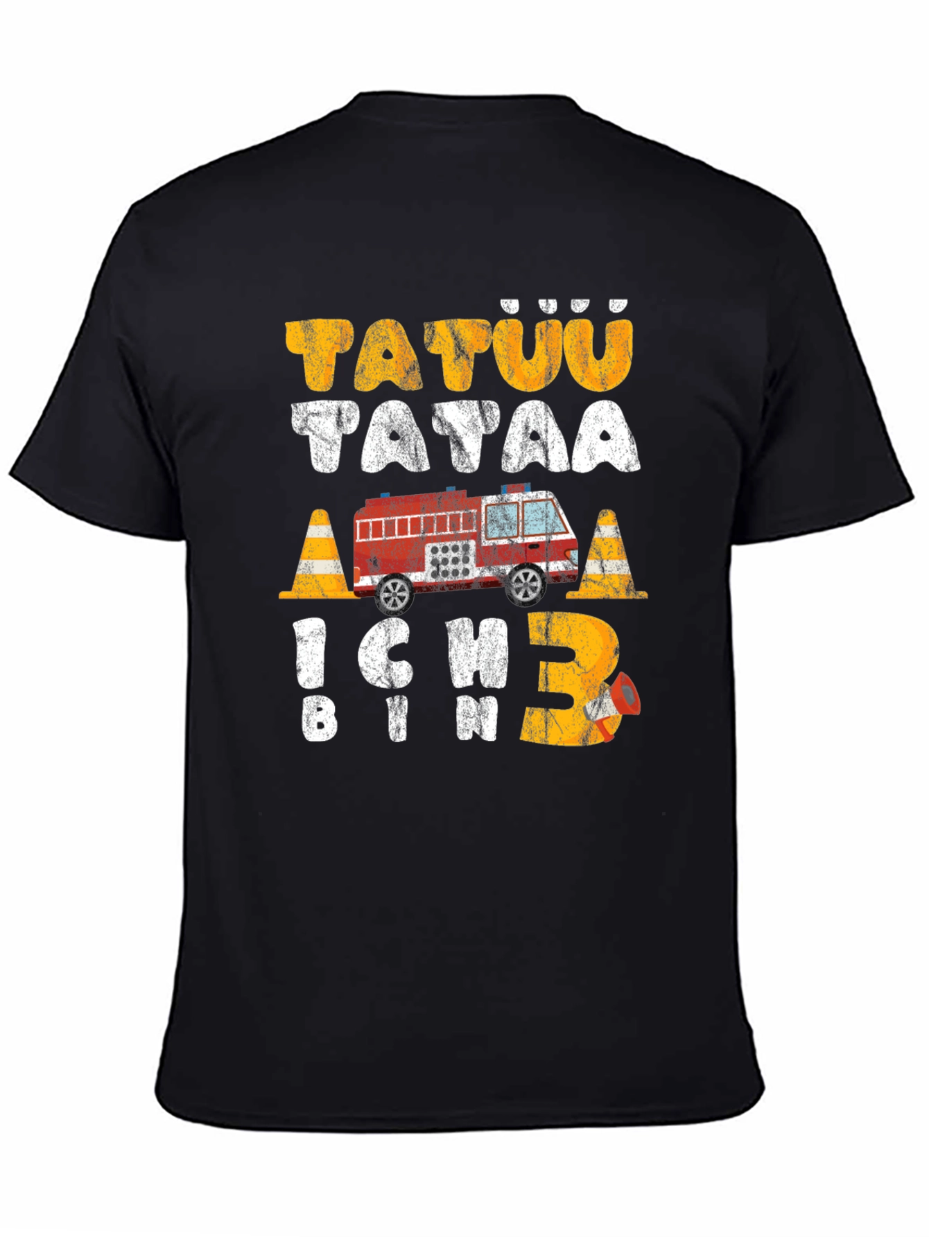 Fire Truck 3rd Birthday Toddler T-Shirt