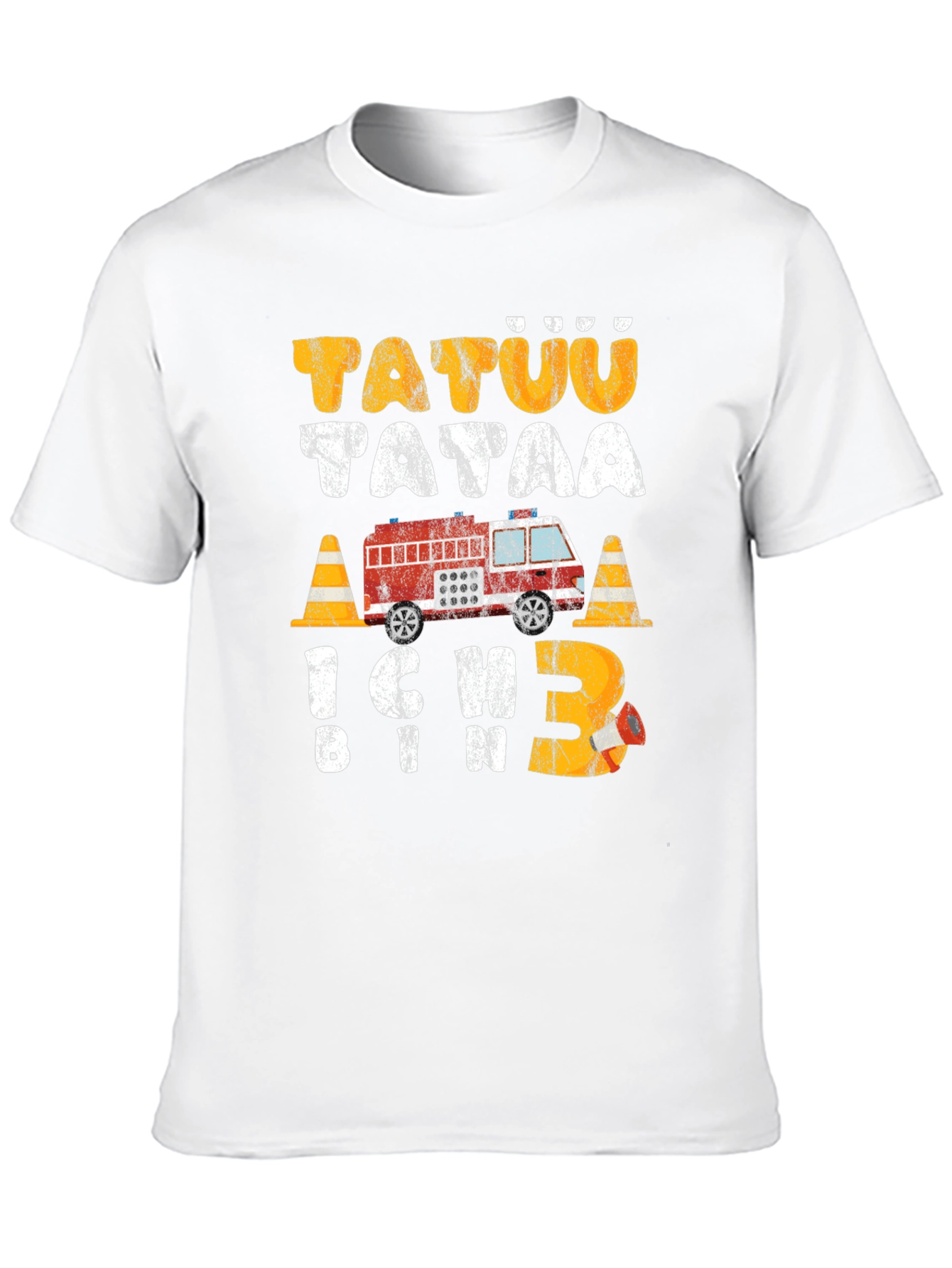 Fire Truck 3rd Birthday Toddler T-Shirt
