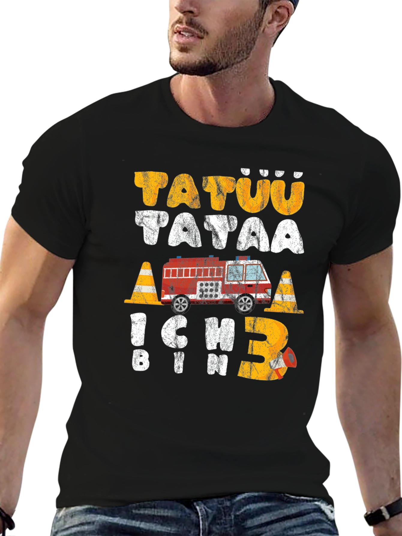 Fire Truck 3rd Birthday Toddler T-Shirt