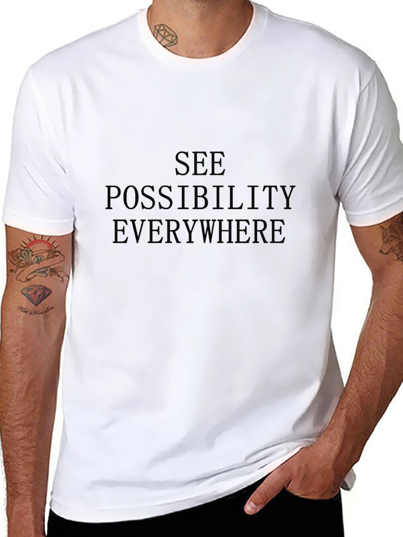 See Possibility Everywhere Black T-Shirt