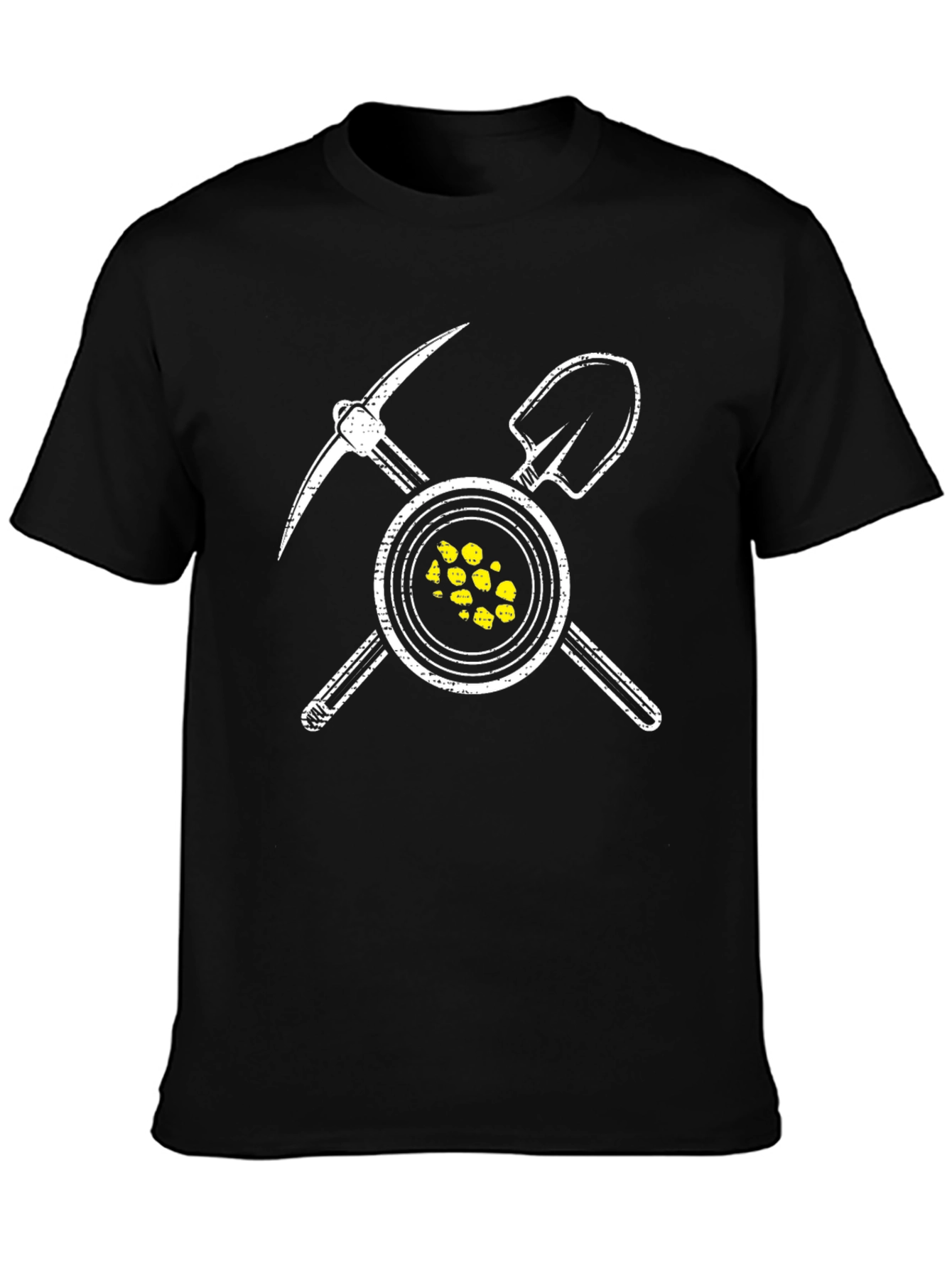 Gold Miner T-Shirt - Pickaxe & Shovel Graphic Tee