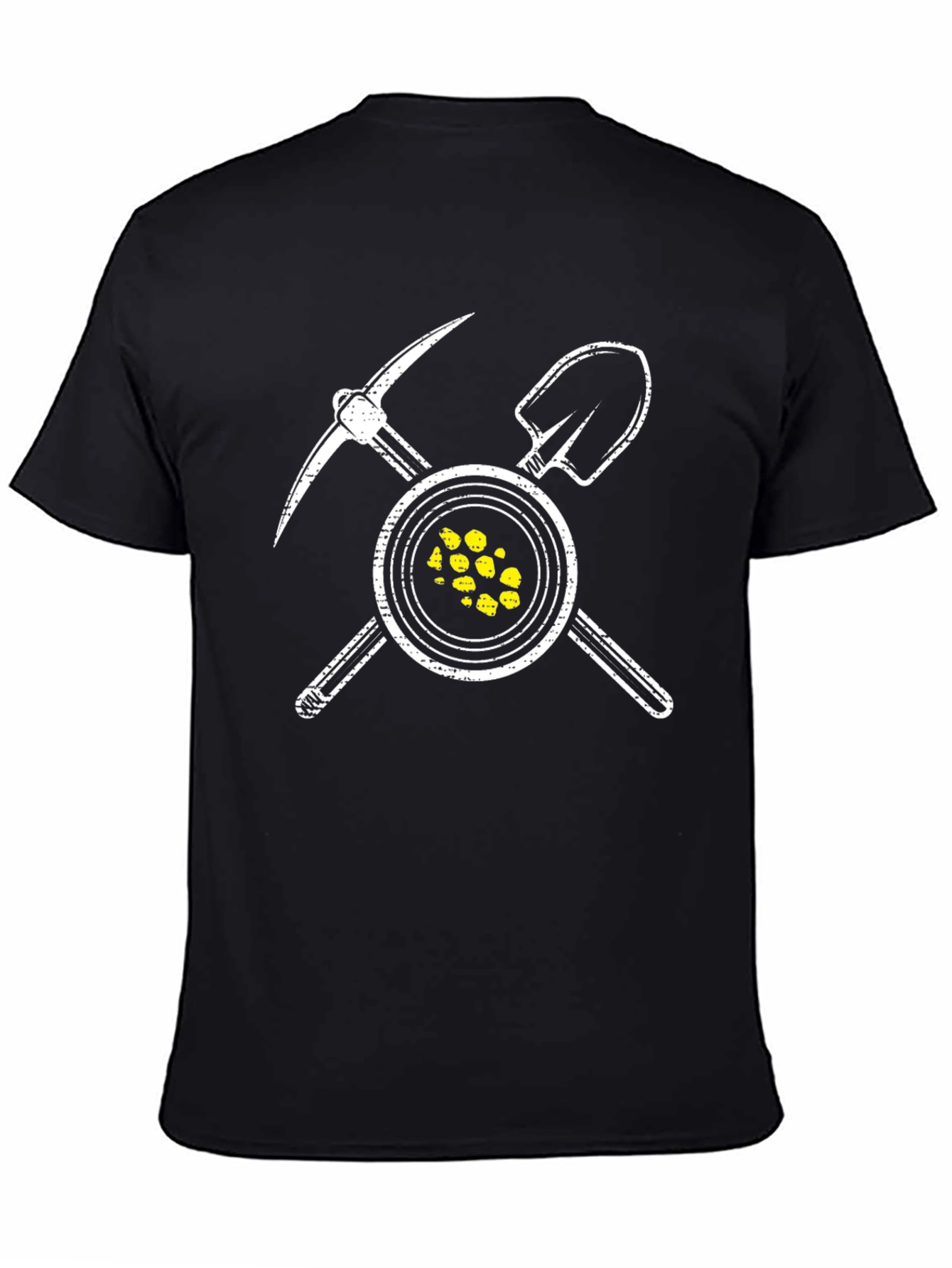 Gold Miner T-Shirt - Pickaxe & Shovel Graphic Tee