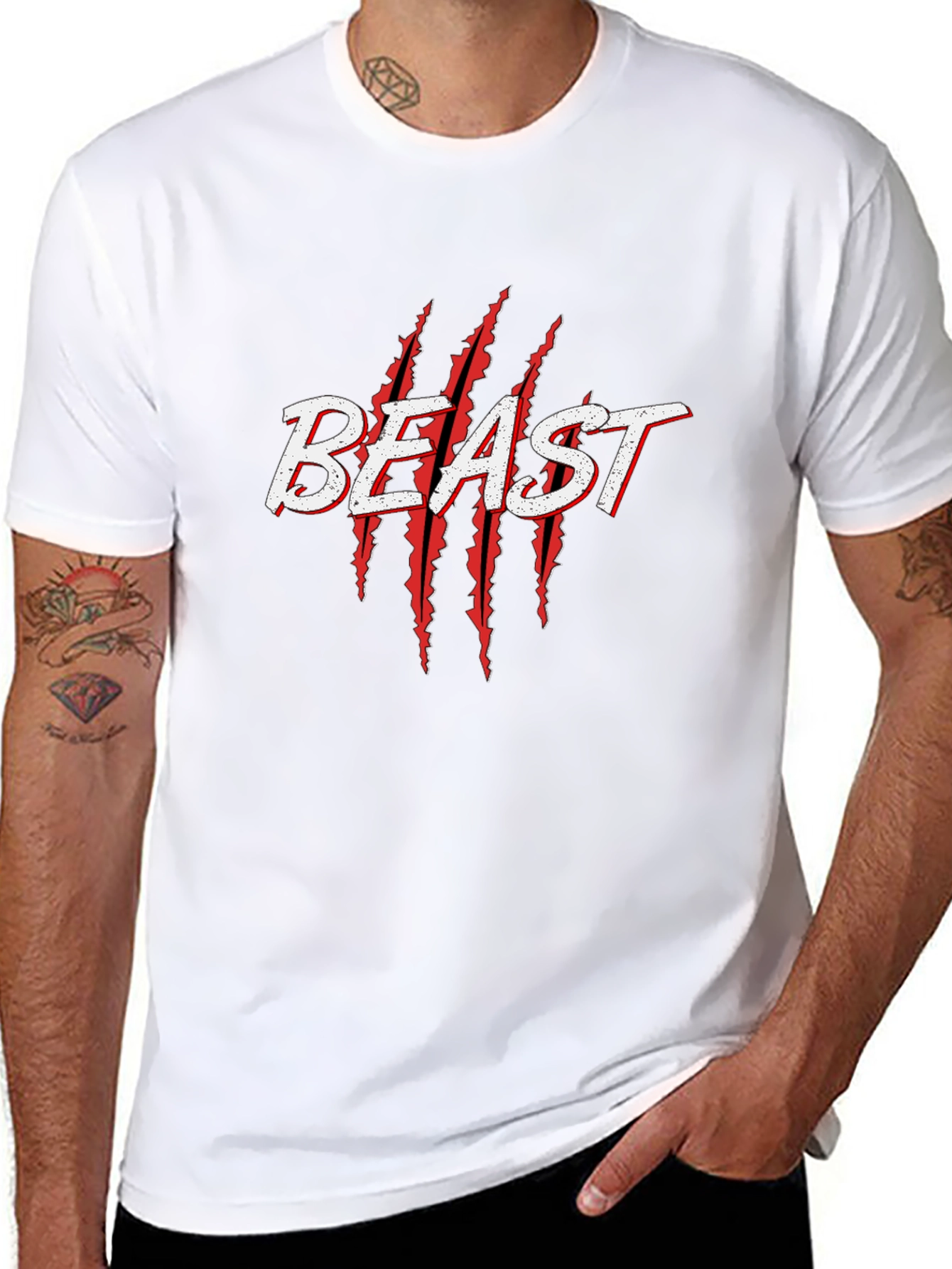 BEAST Claw Graphic T-Shirt - Mens Black Tee