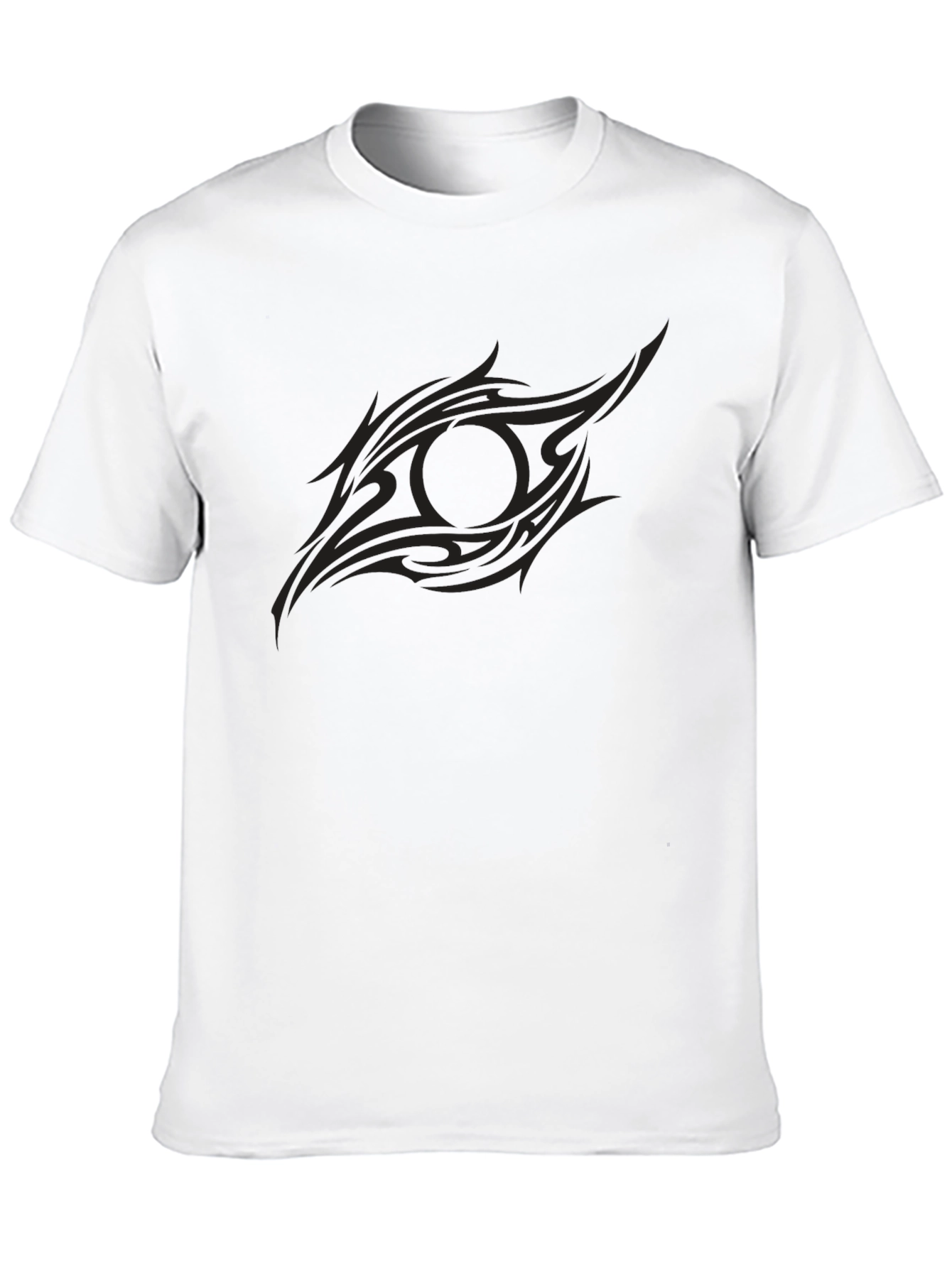 Mens Black Tribal Eye Graphic Tee