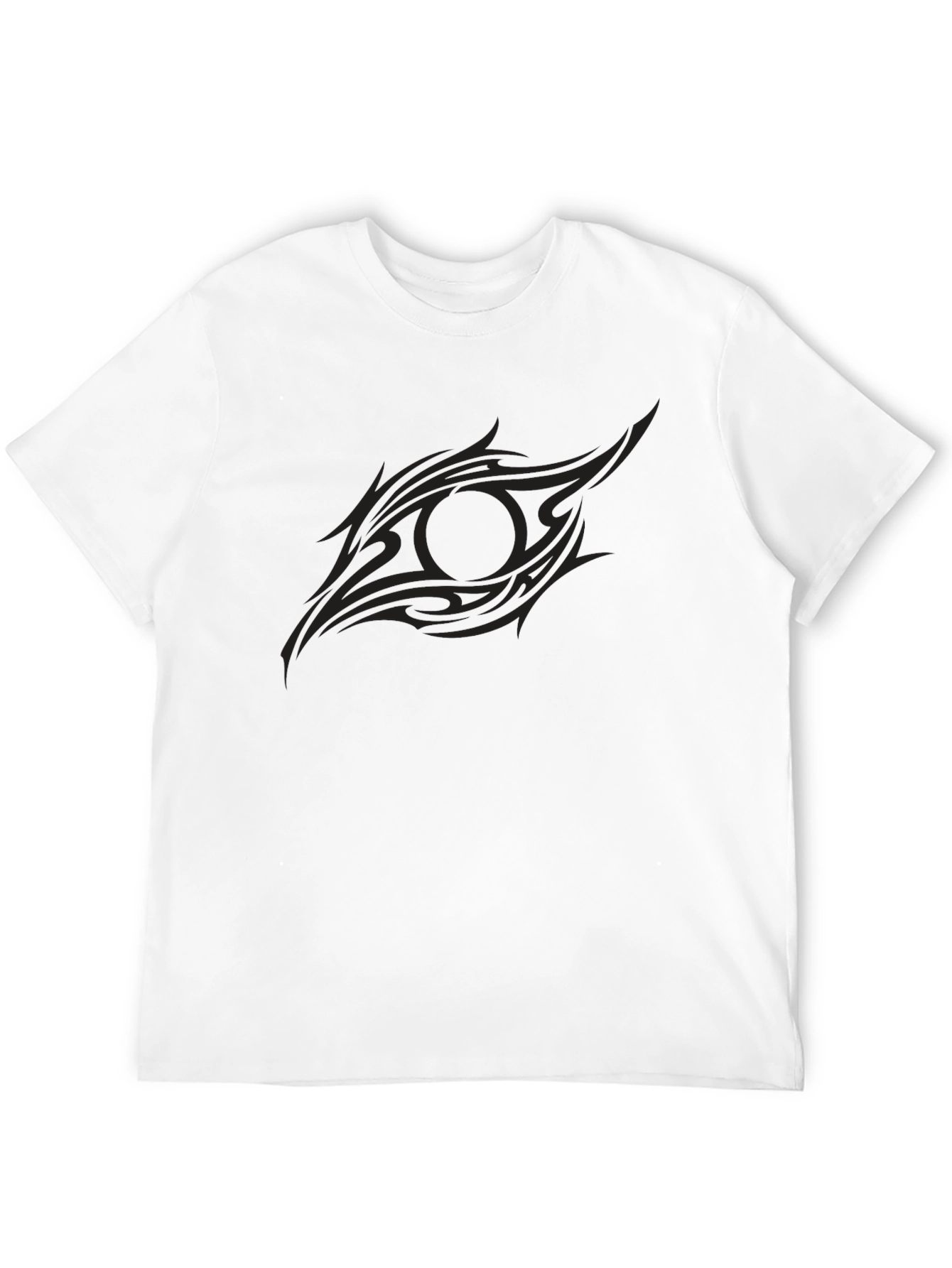 Mens Black Tribal Eye Graphic Tee