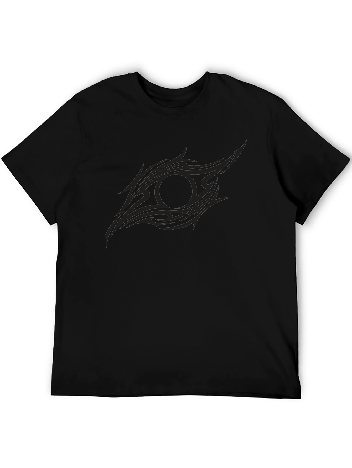 Mens Black Tribal Eye Graphic Tee