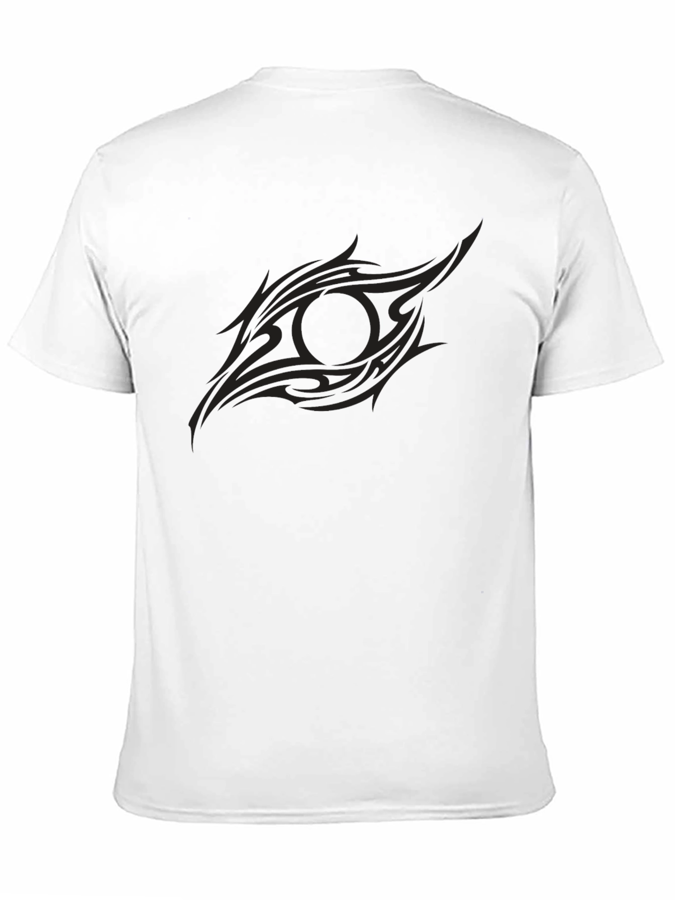 Mens Black Tribal Eye Graphic Tee