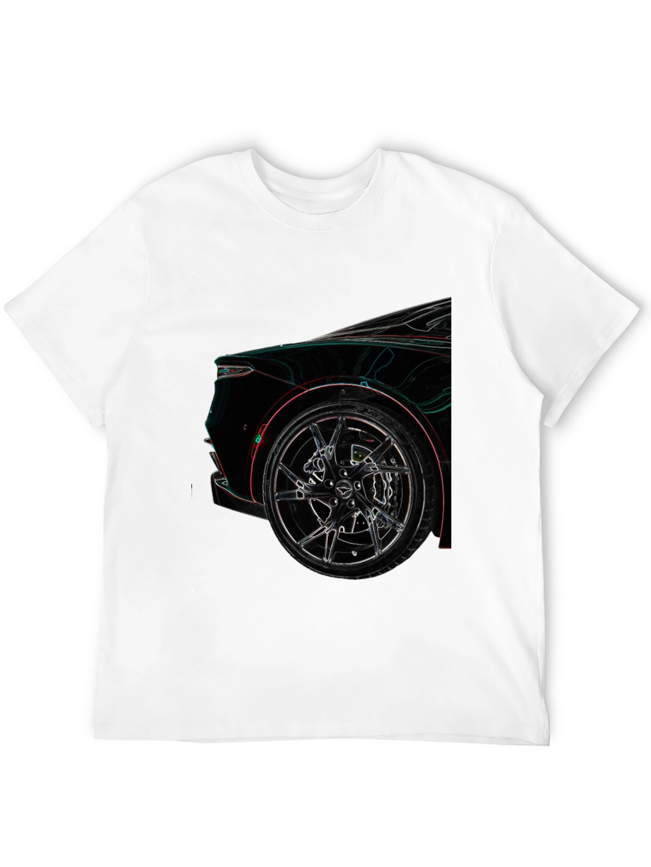 Aston Martin Car Wheel Design Black T-Shirt