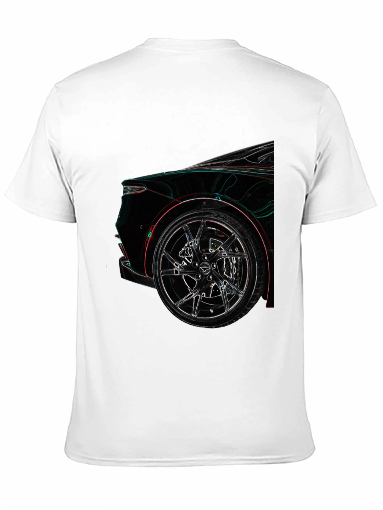 Aston Martin Car Wheel Design Black T-Shirt