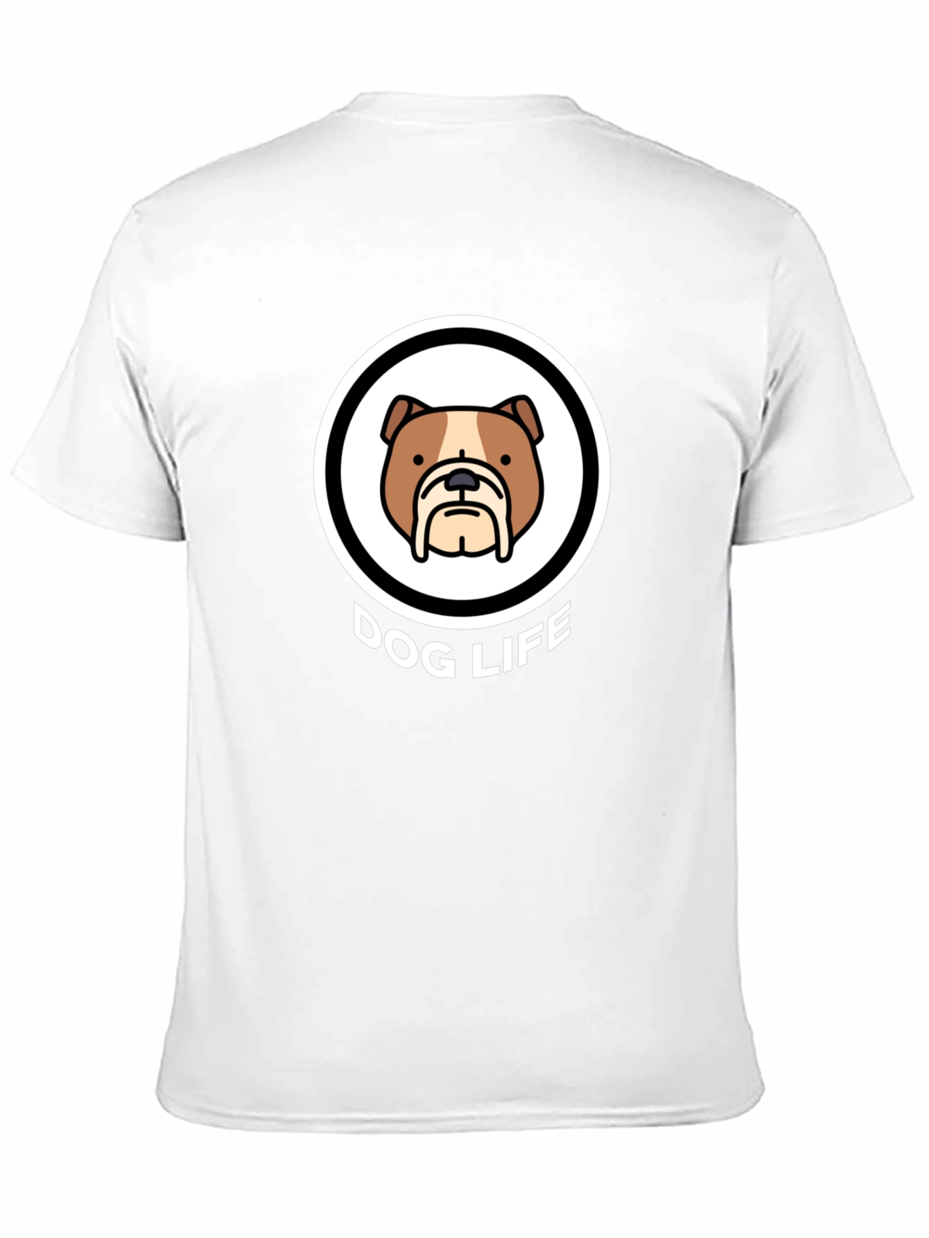 Dog Life Graphic Tee - Bulldog Design