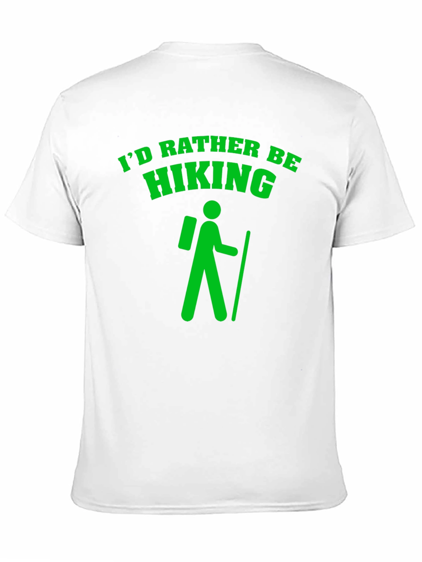 Id Rather Be Hiking Black T-Shirt