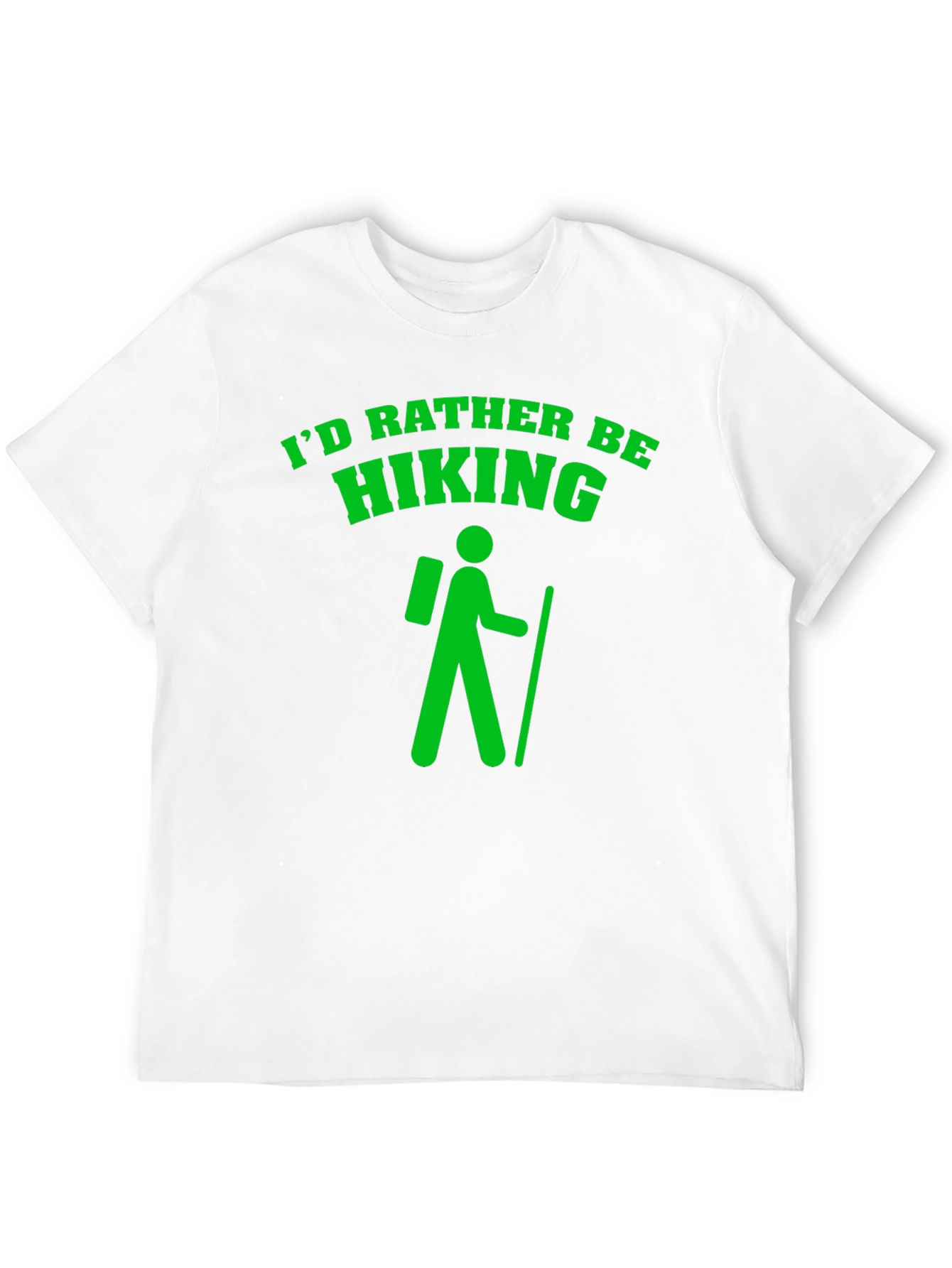 Id Rather Be Hiking Black T-Shirt