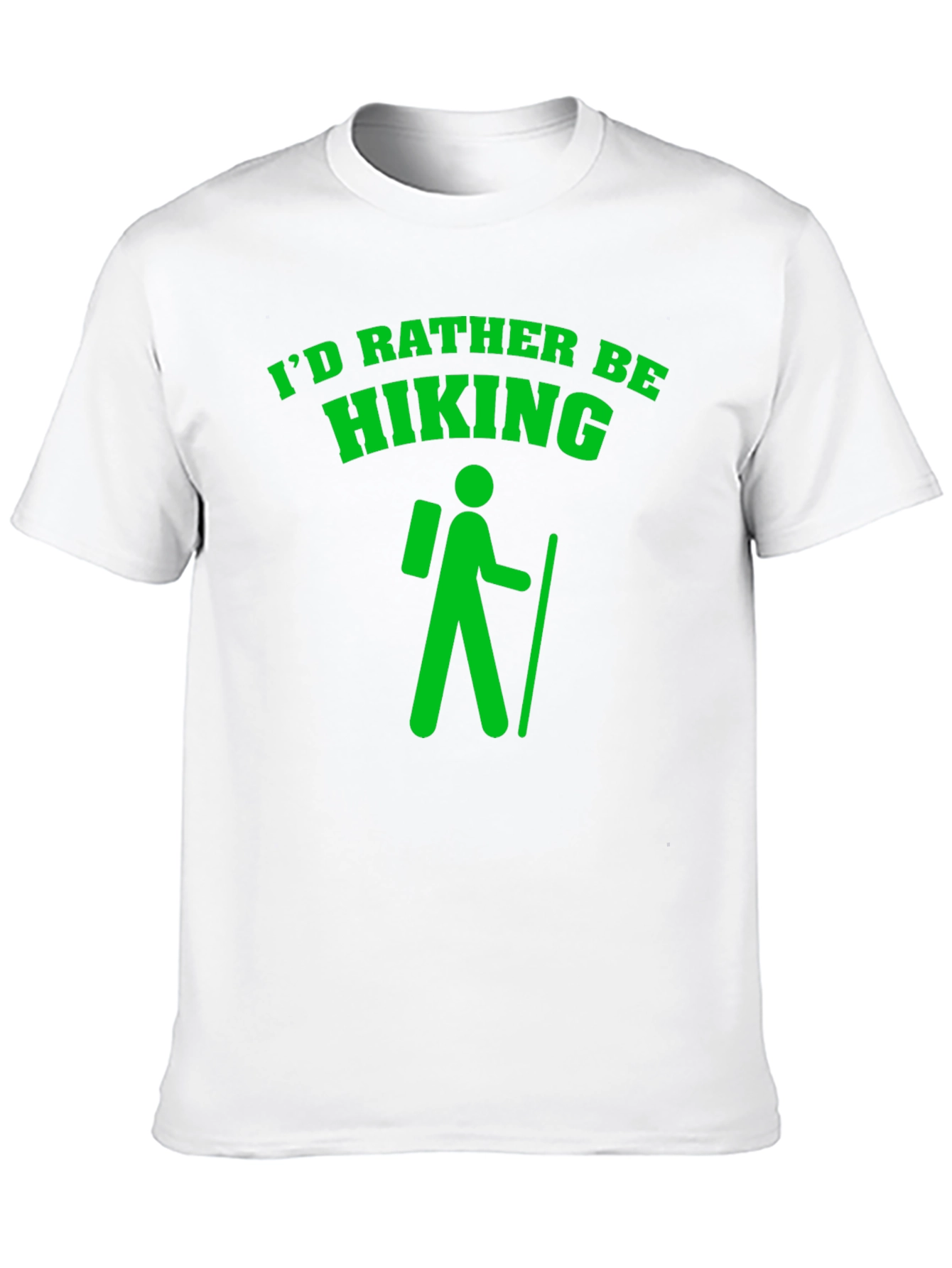 Id Rather Be Hiking Black T-Shirt