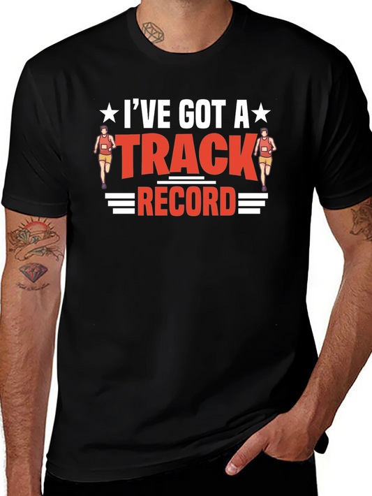Track Record Graphic T-Shirt - Running Theme