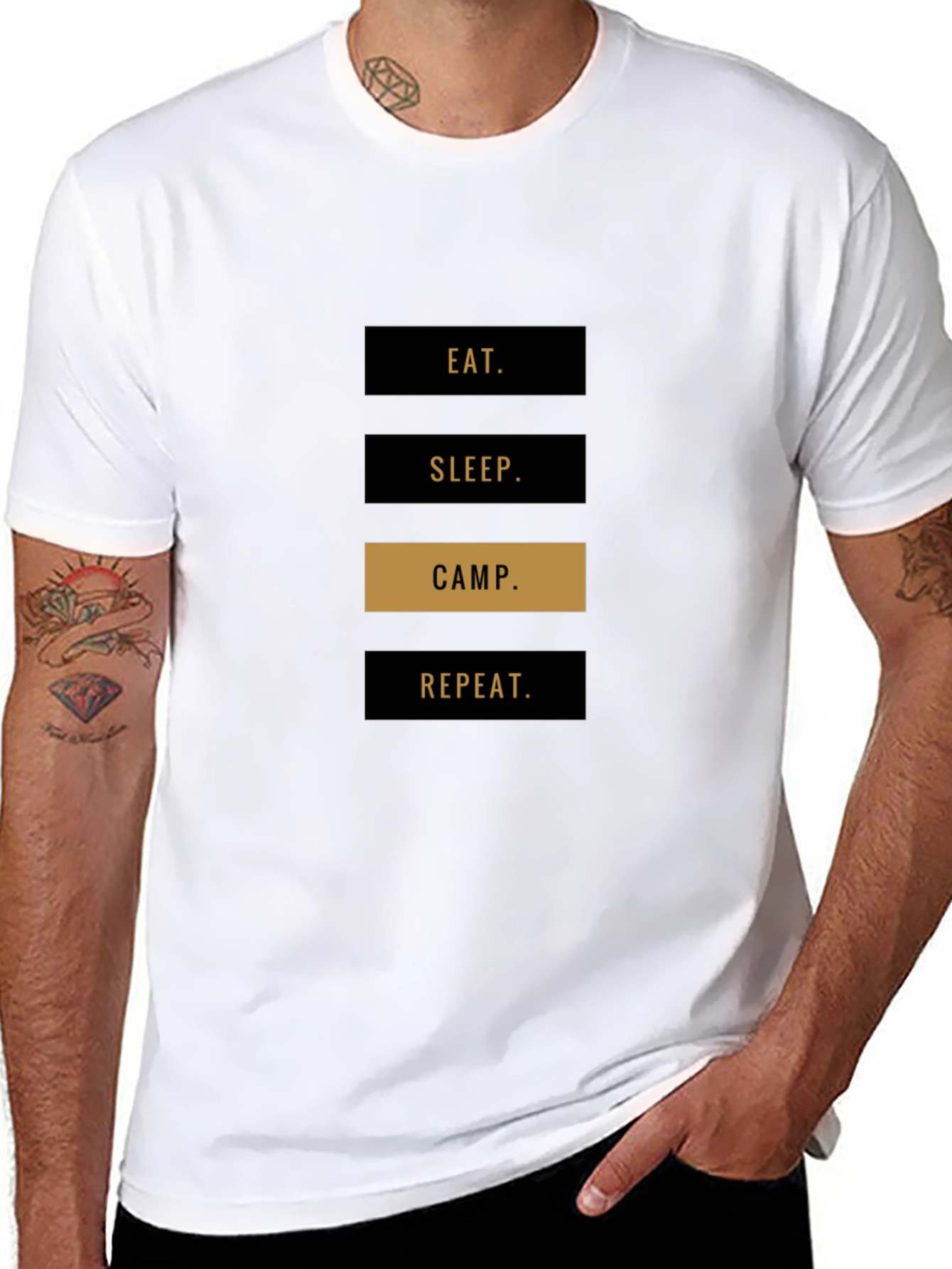 Eat Sleep Camp Repeat T-Shirt