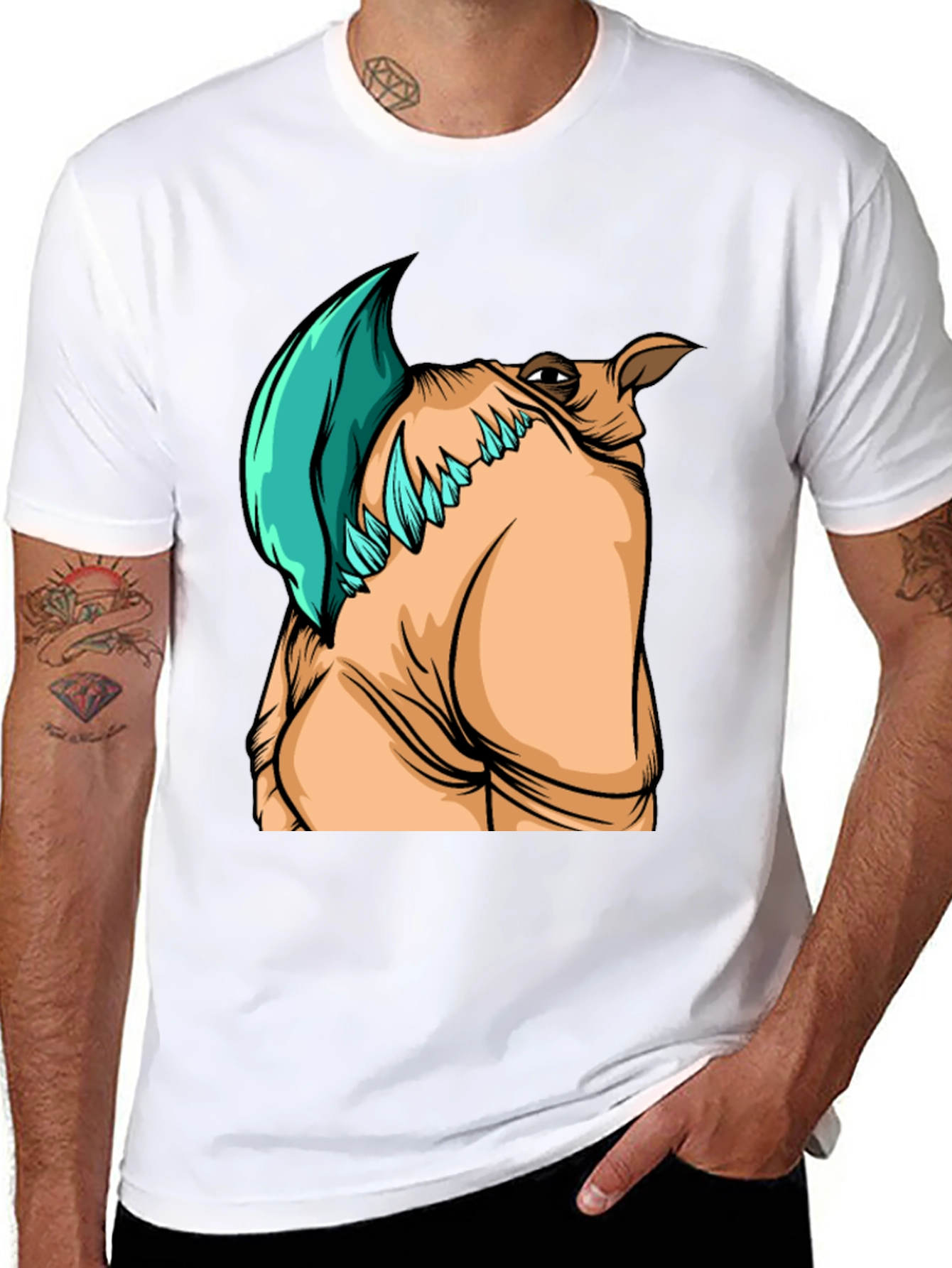 Rhino Graphic Print T-Shirt