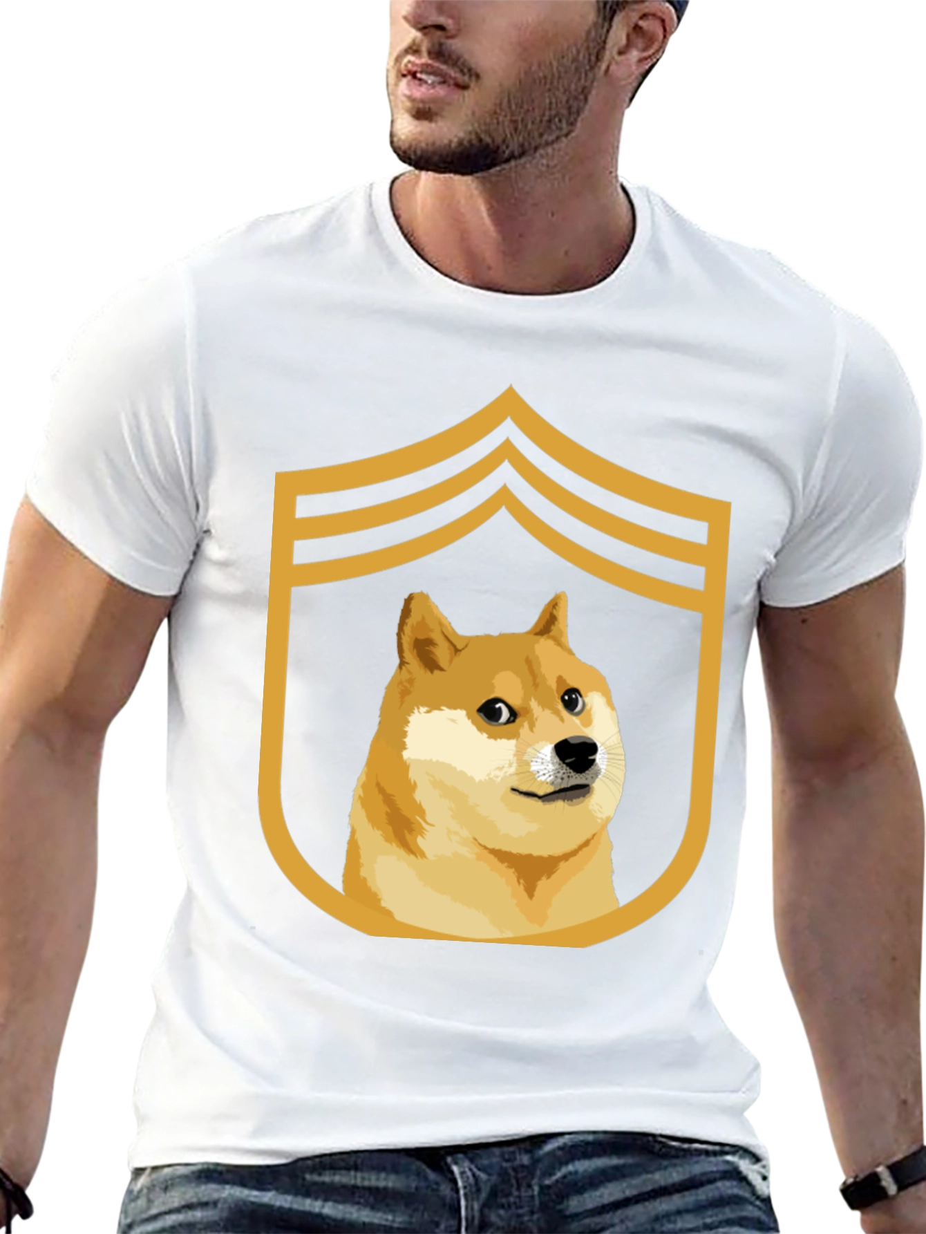 Doge Meme Sergeant T-Shirt - Funny Doge Army Tee