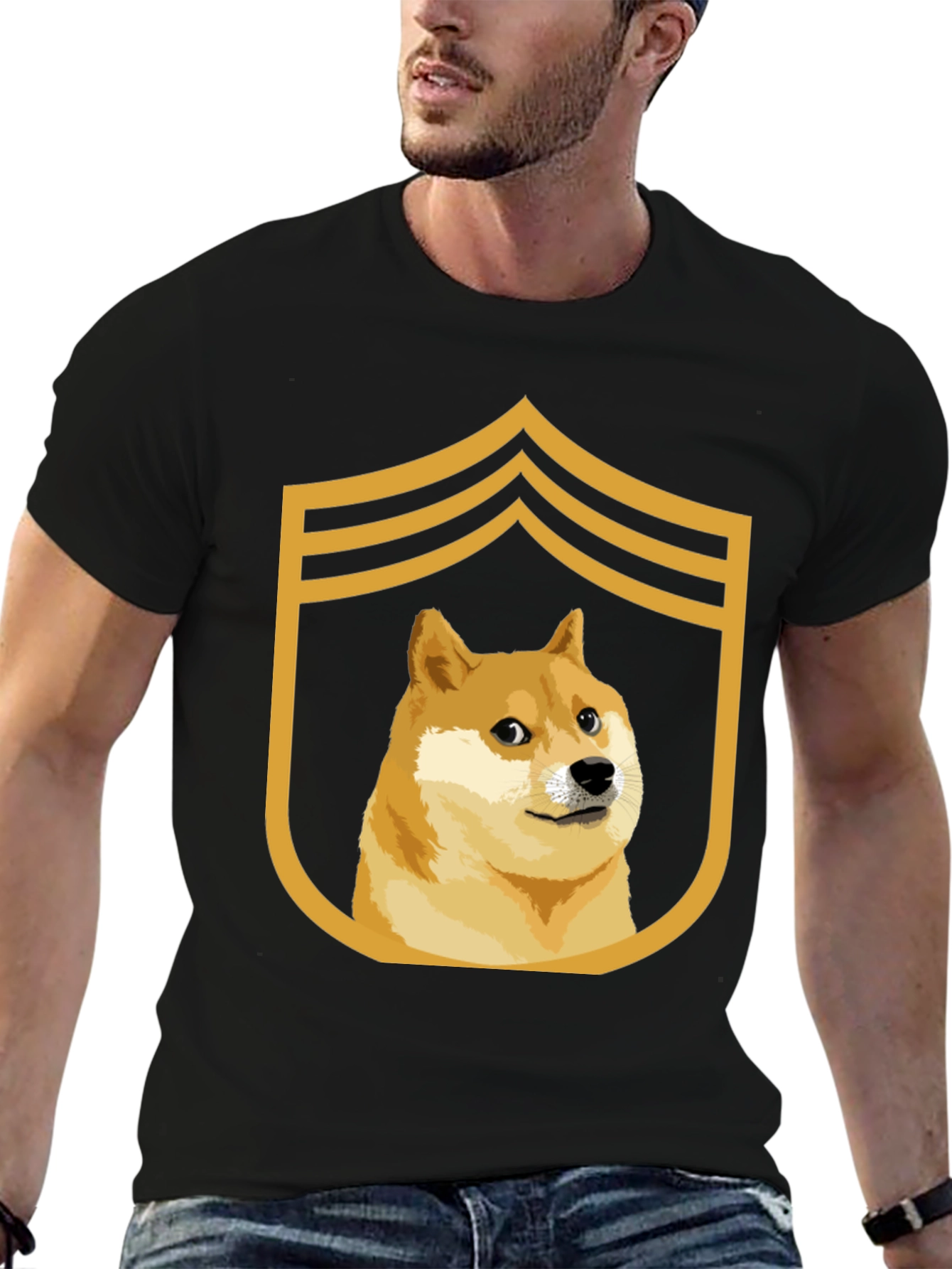 Doge Meme Sergeant T-Shirt - Funny Doge Army Tee