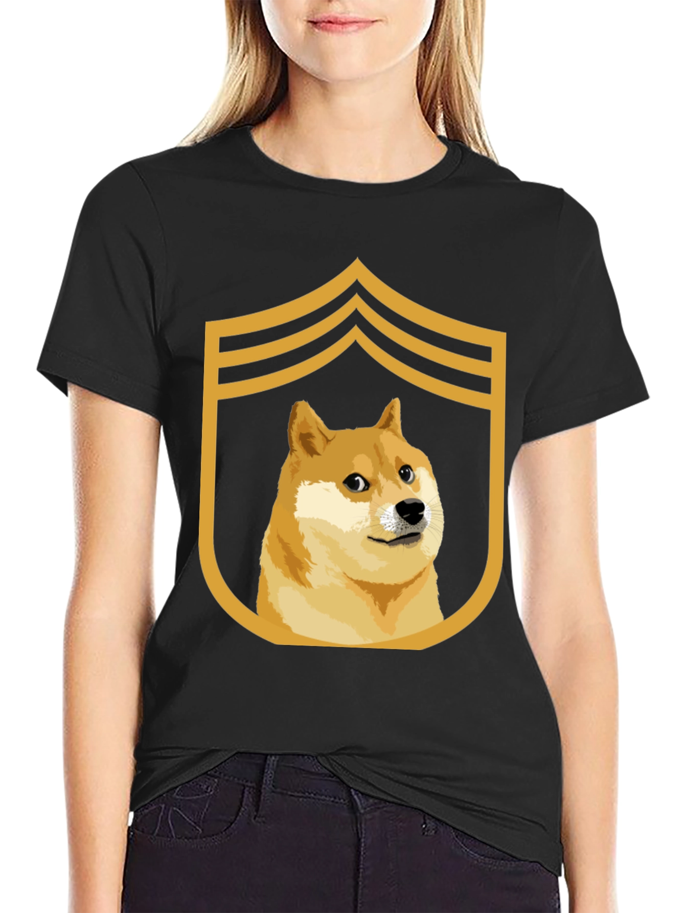 Doge Meme Sergeant T-Shirt - Funny Doge Army Tee