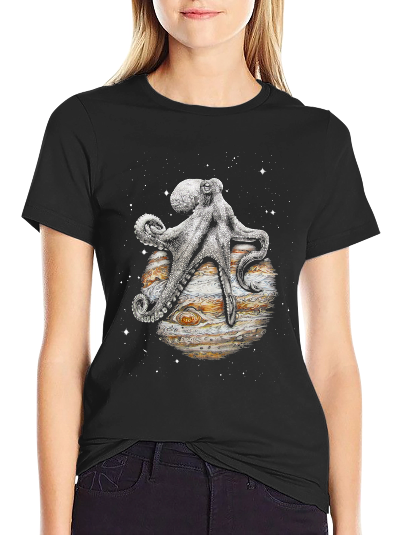 Octopus on Jupiter Graphic Tee