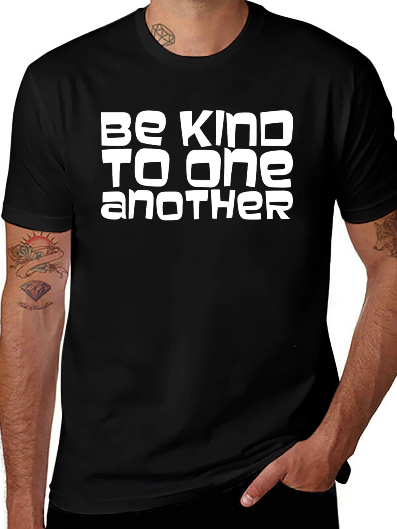 Be Kind To One Another Black T-Shirt