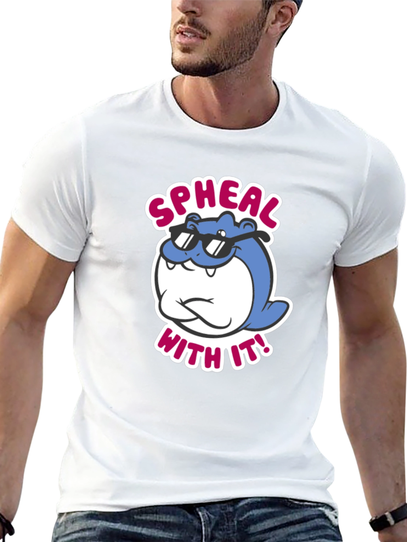 Cool Spheal With It! Black Graphic Tee