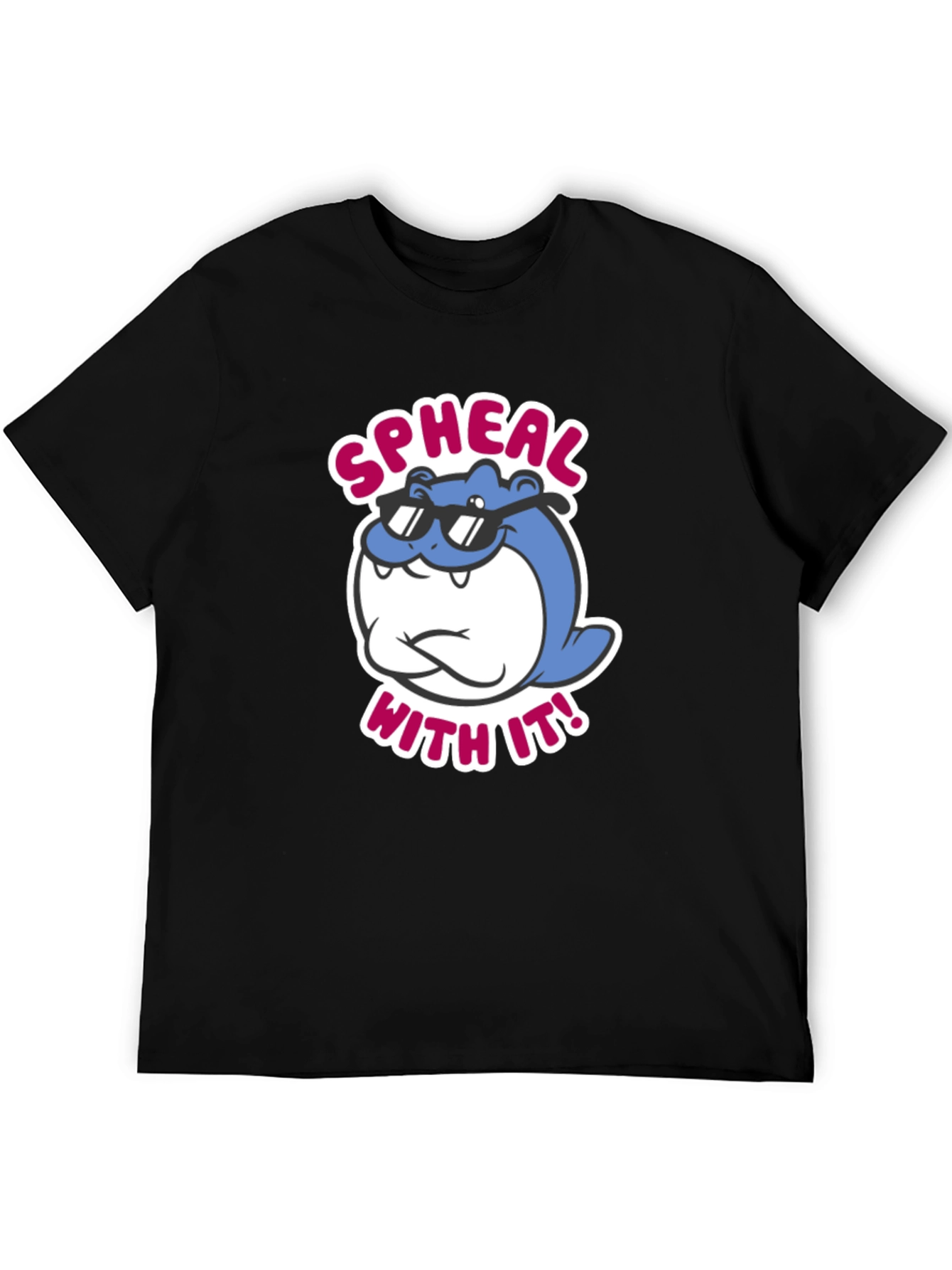 Cool Spheal With It! Black Graphic Tee