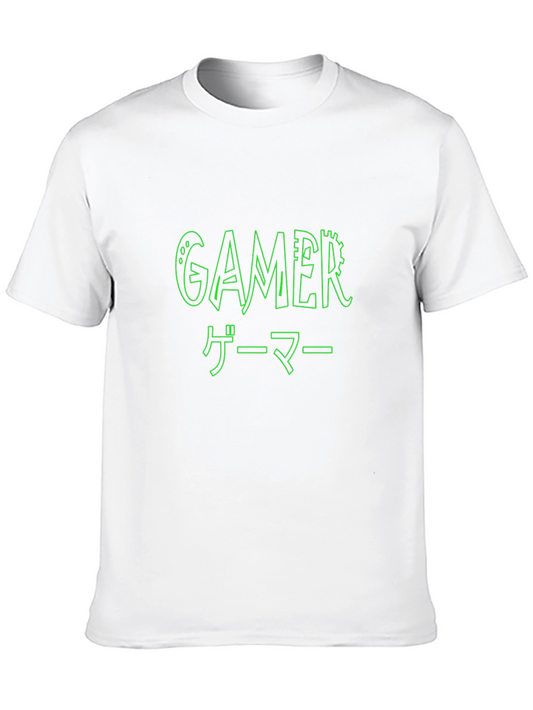 Gamer T-Shirt - Black - Graphic Print