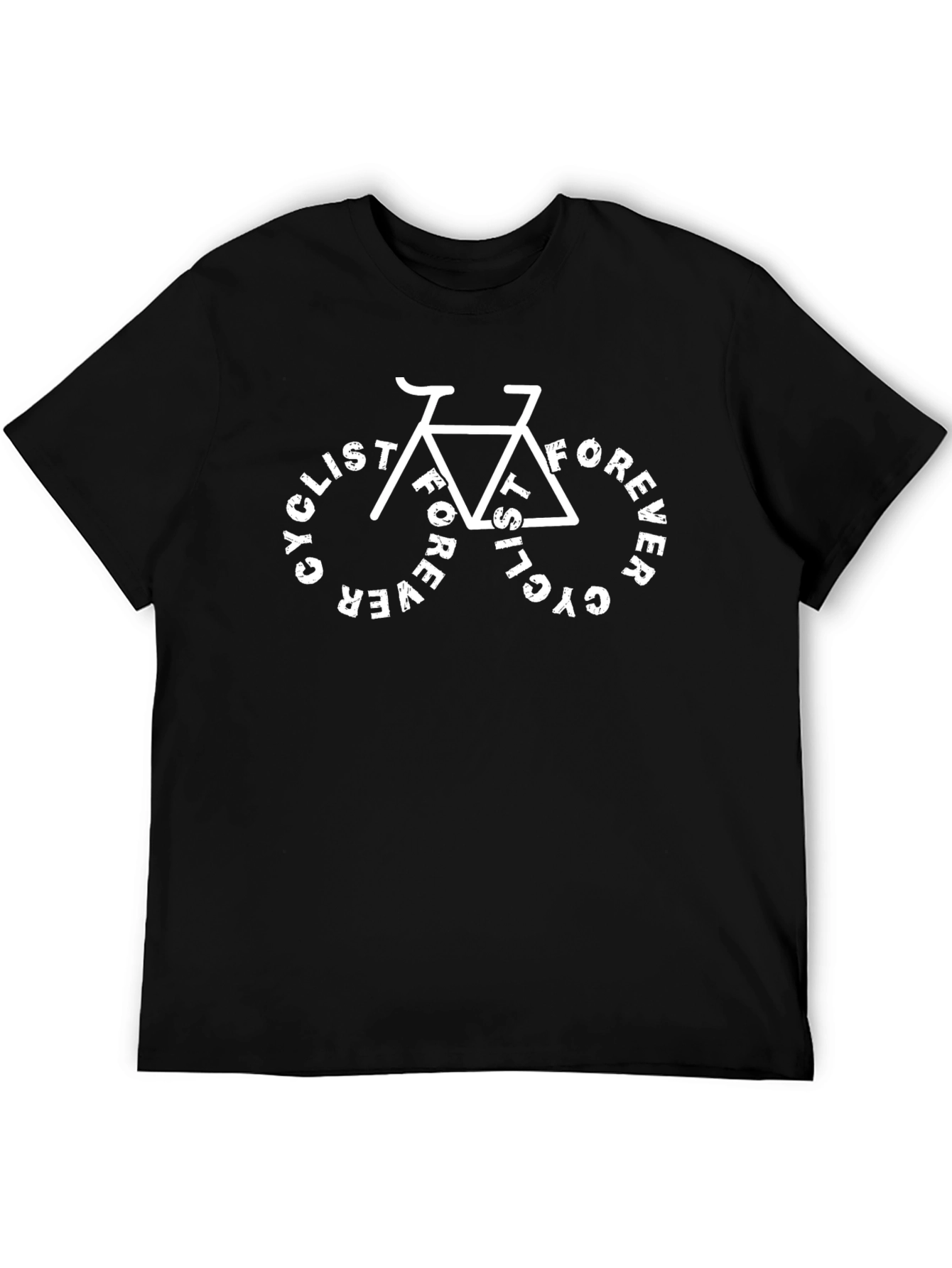 Cyclist Forever Graphic T-Shirt - Black