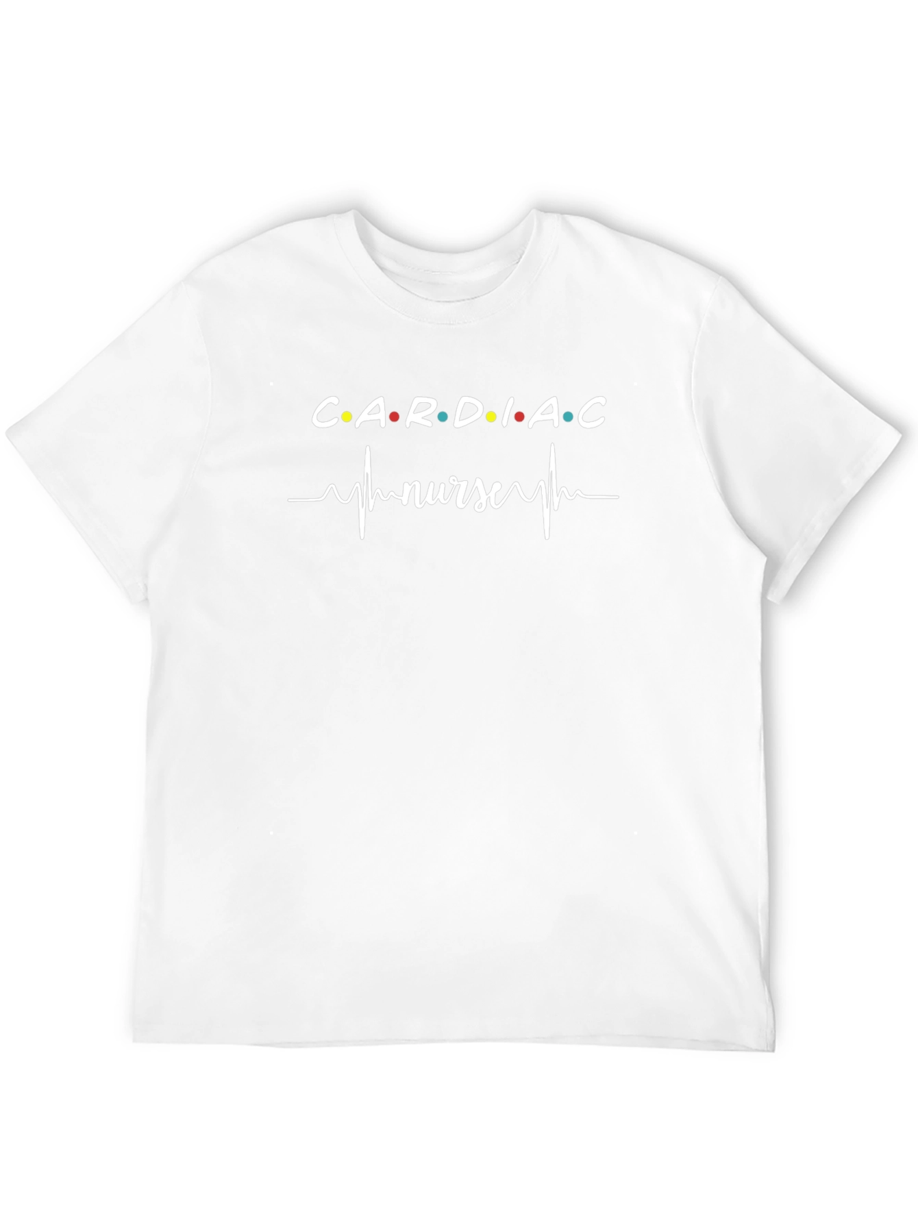 Cardiac Nurse T-Shirt - Heartbeat Design