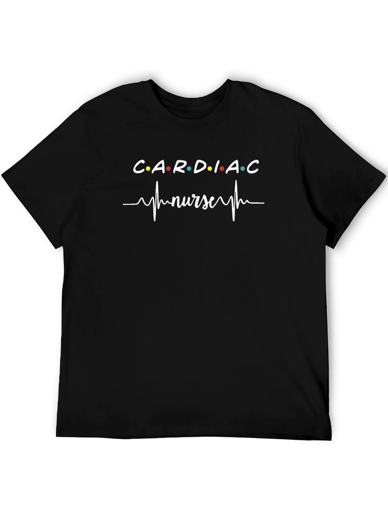 Cardiac Nurse T-Shirt - Heartbeat Design