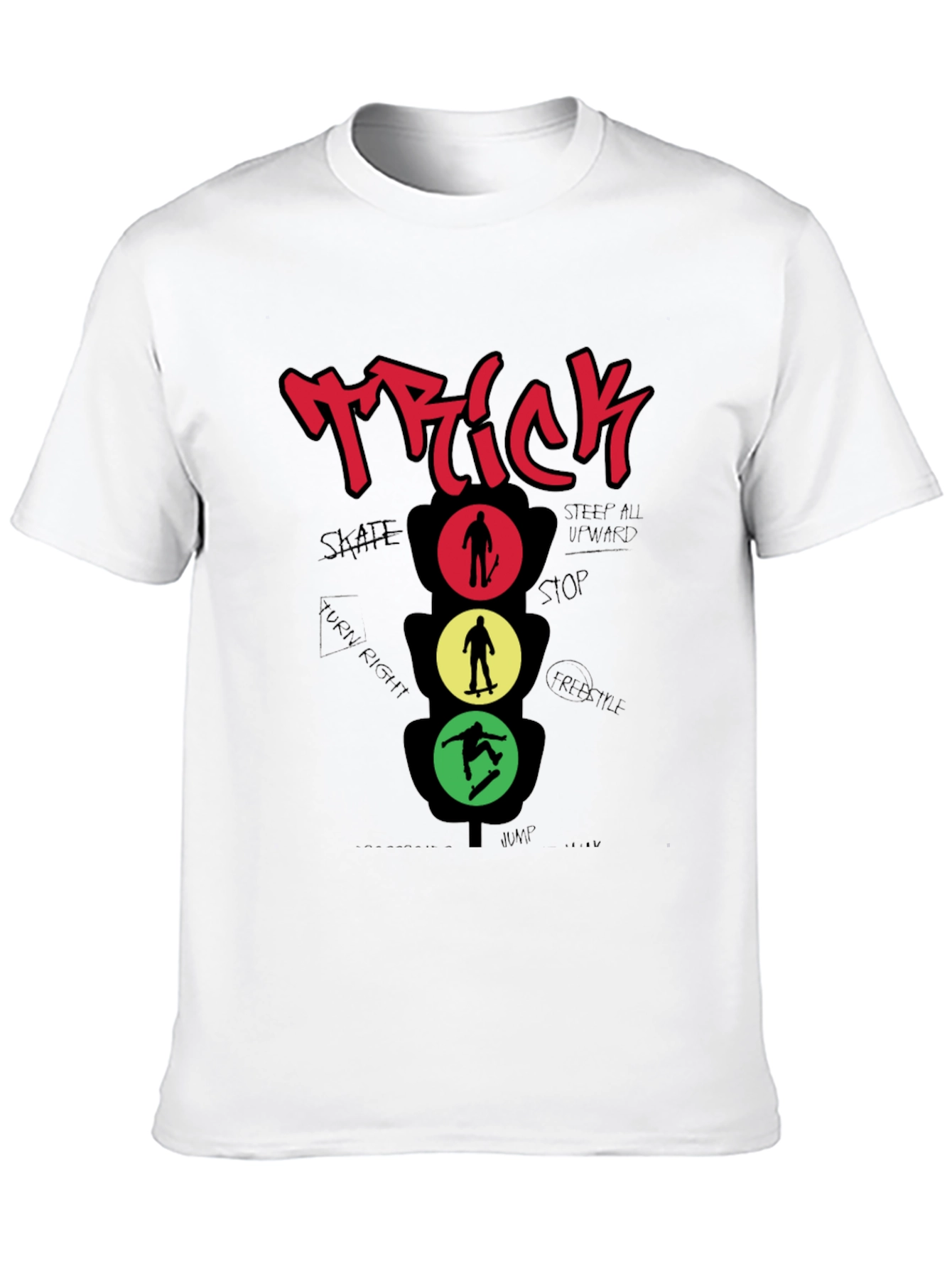 Skateboarding Trick Graphic T-Shirt