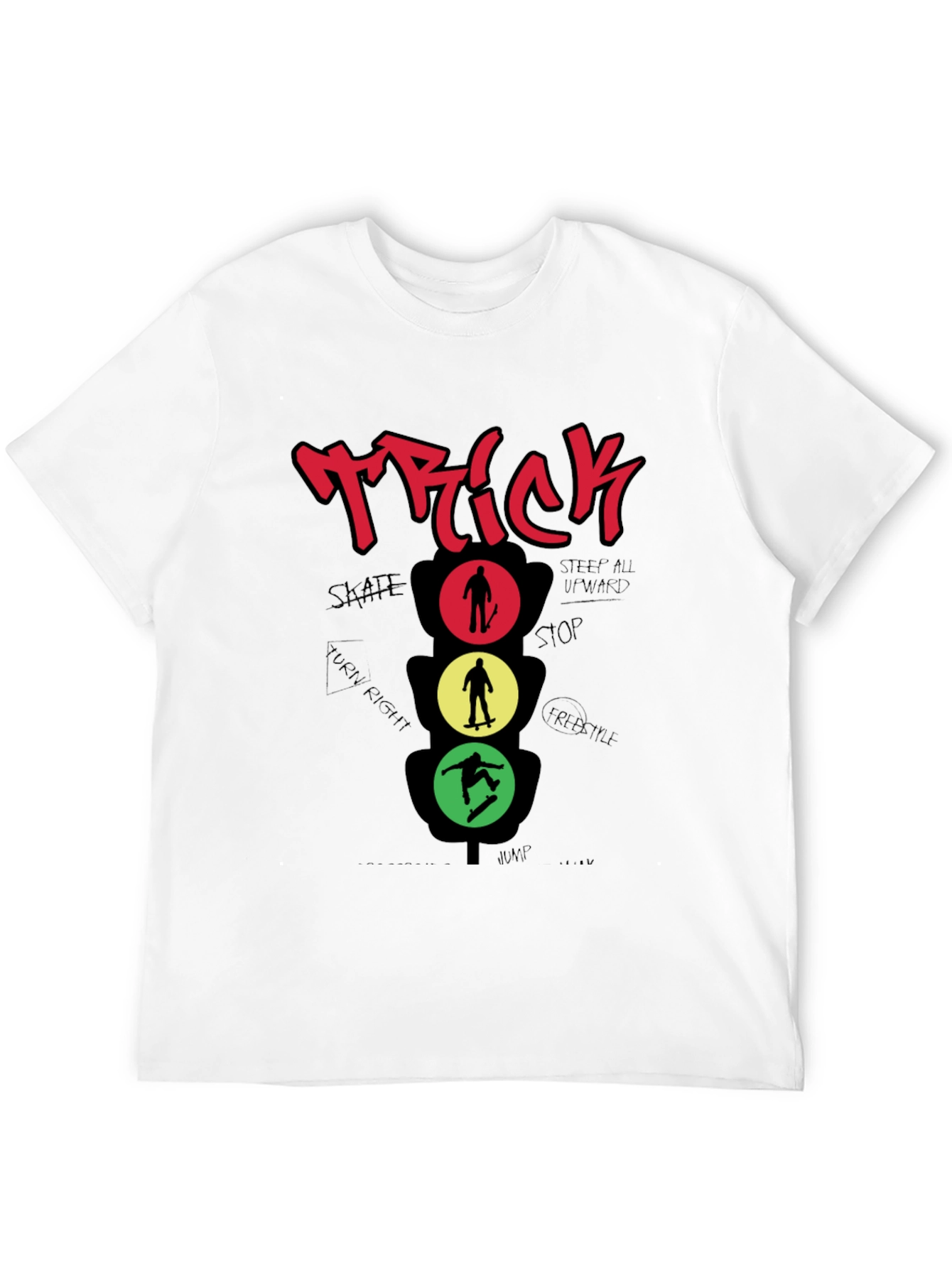 Skateboarding Trick Graphic T-Shirt
