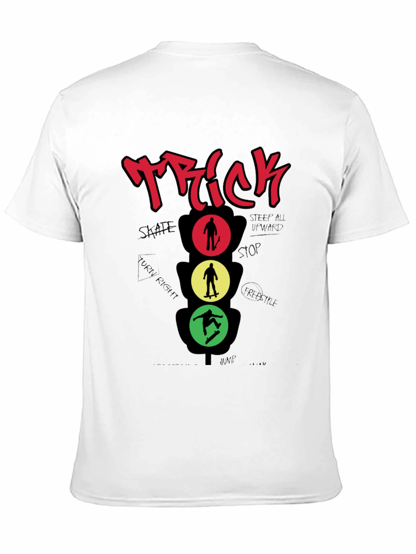 Skateboarding Trick Graphic T-Shirt