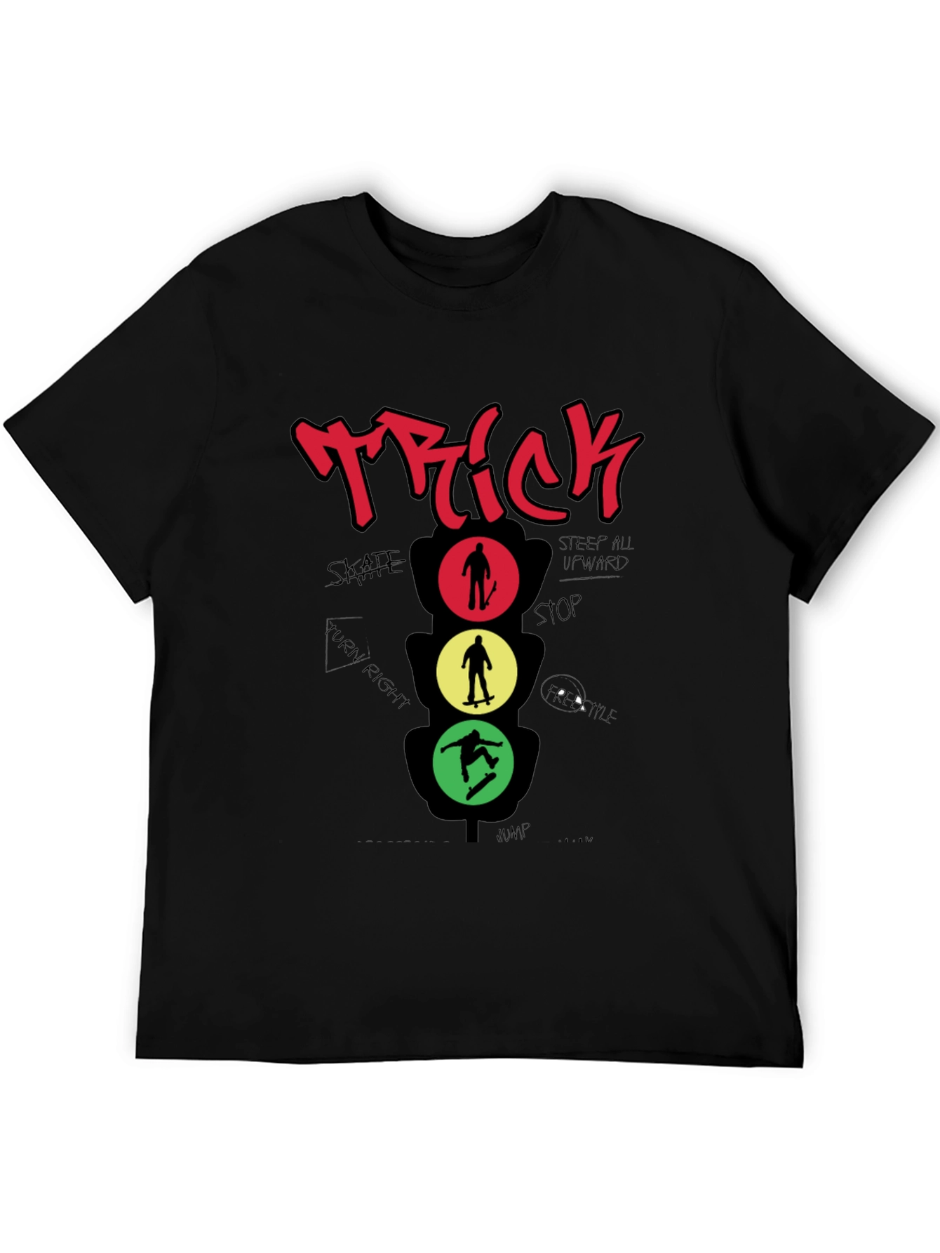 Skateboarding Trick Graphic T-Shirt