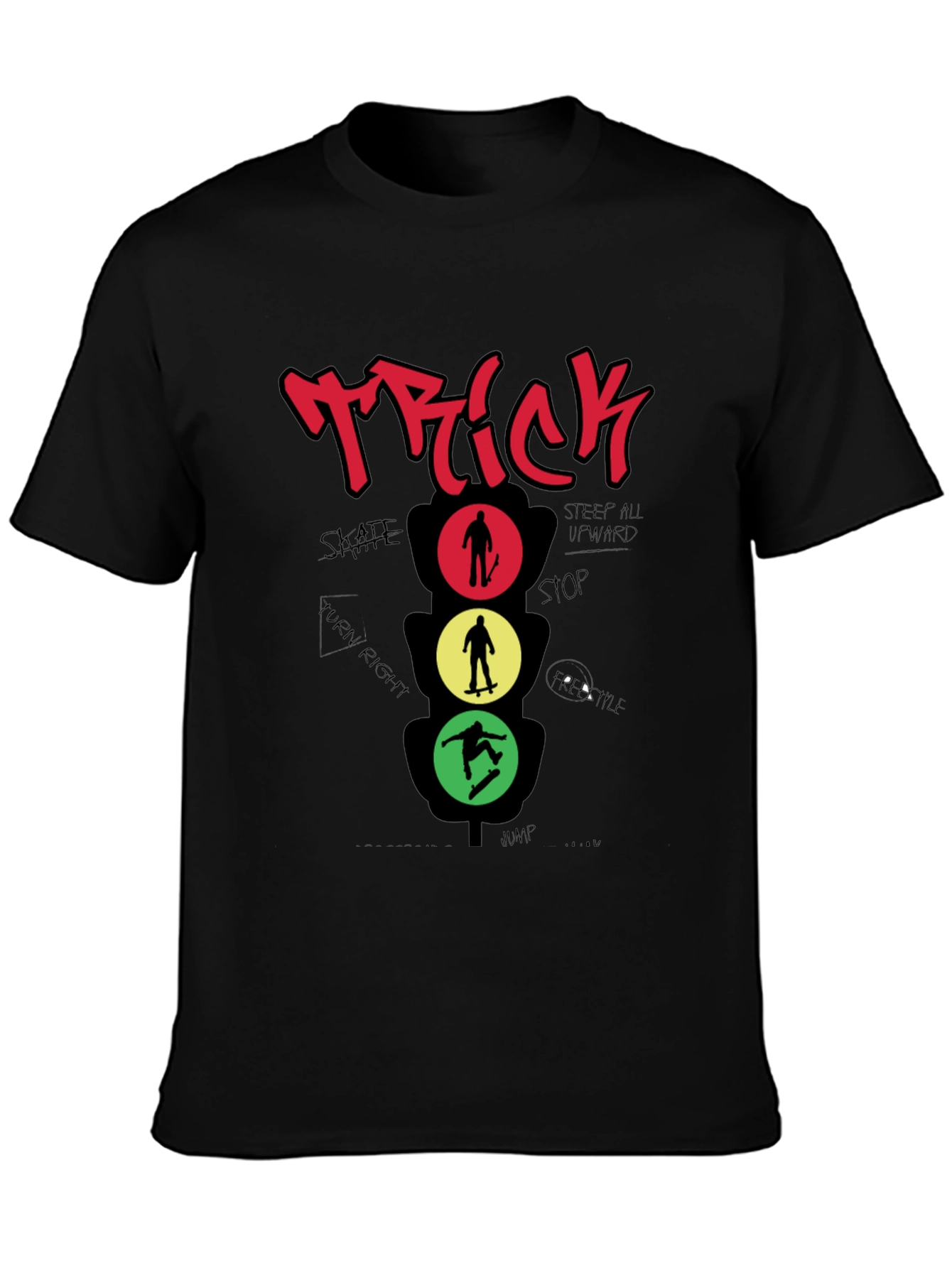 Skateboarding Trick Graphic T-Shirt