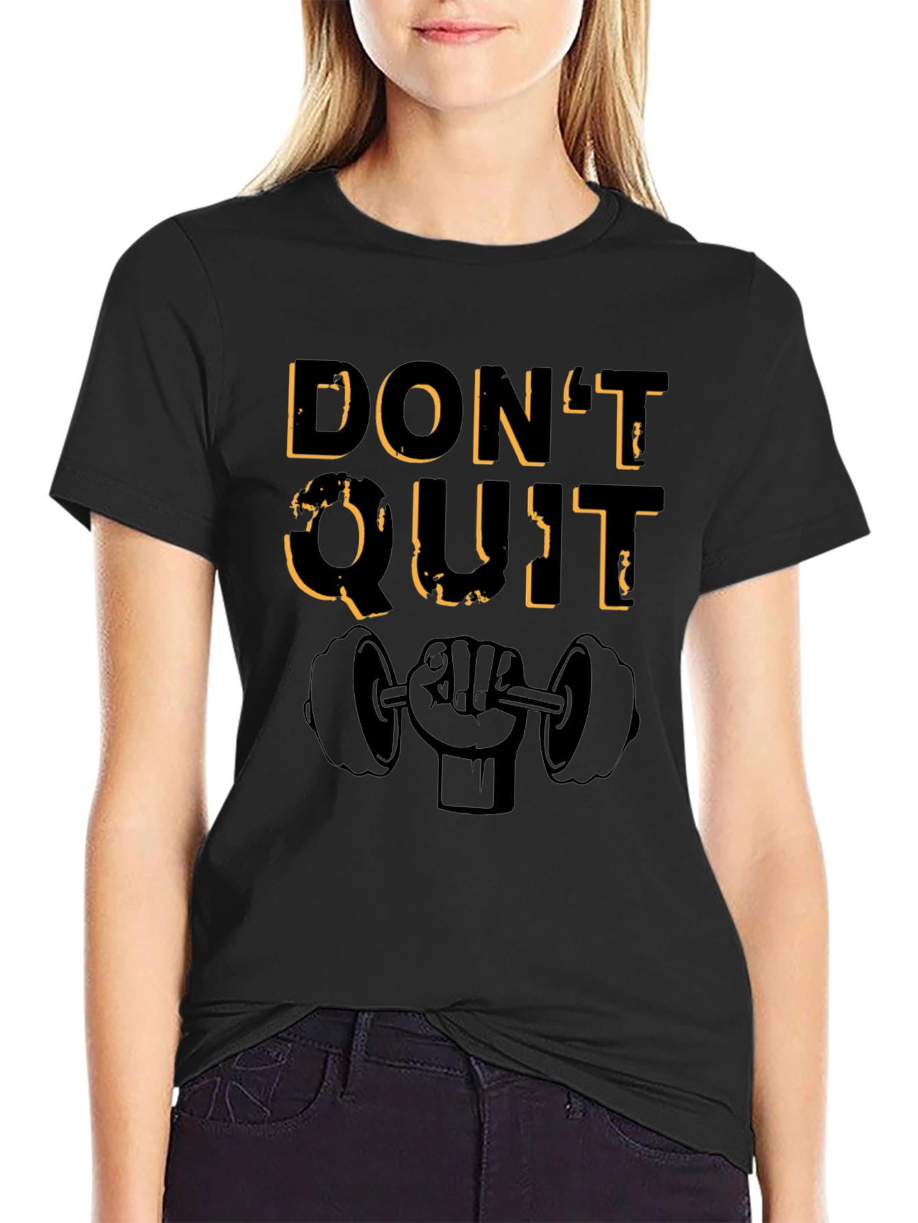 Dont Quit Motivational Workout T-Shirt