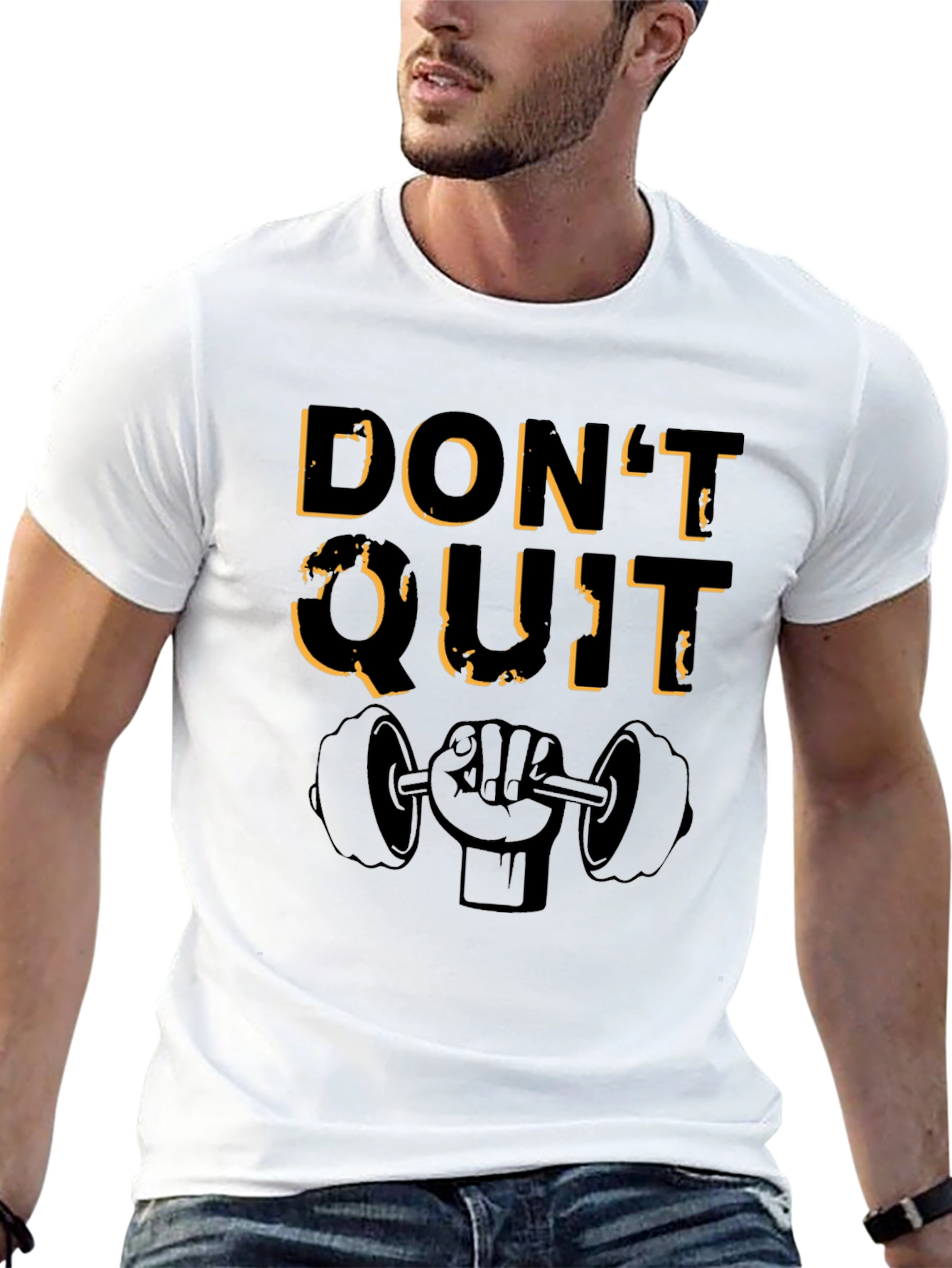 Dont Quit Motivational Workout T-Shirt