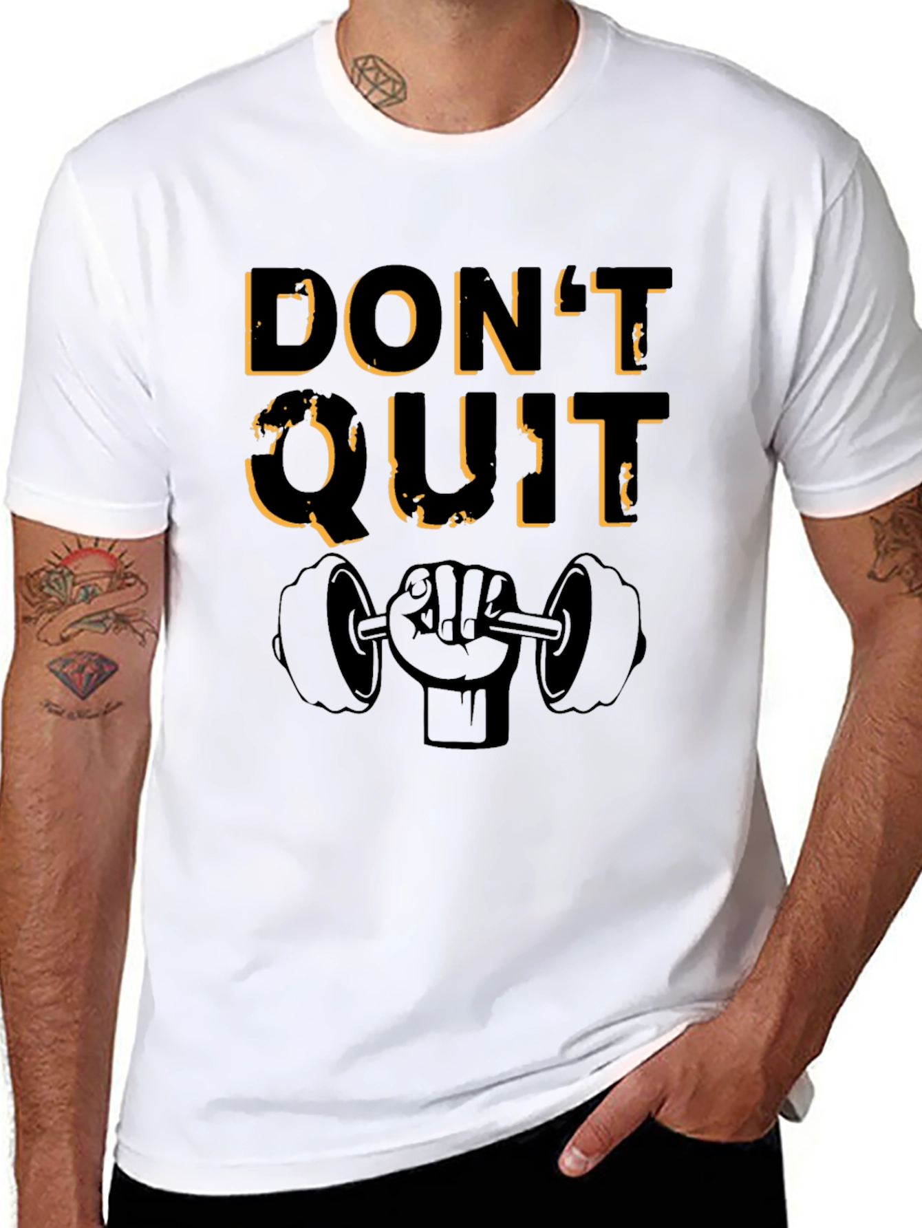 Dont Quit Motivational Workout T-Shirt