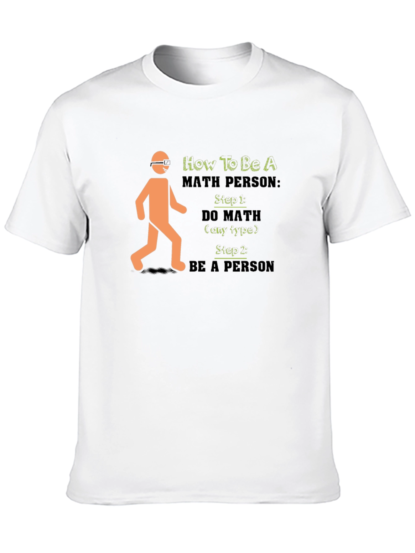 Math Person Black Graphic Tee