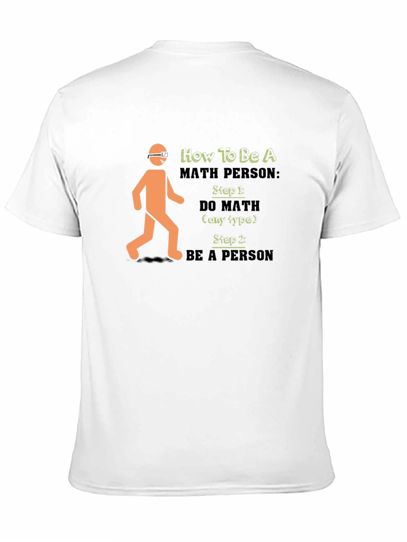 Math Person Black Graphic Tee