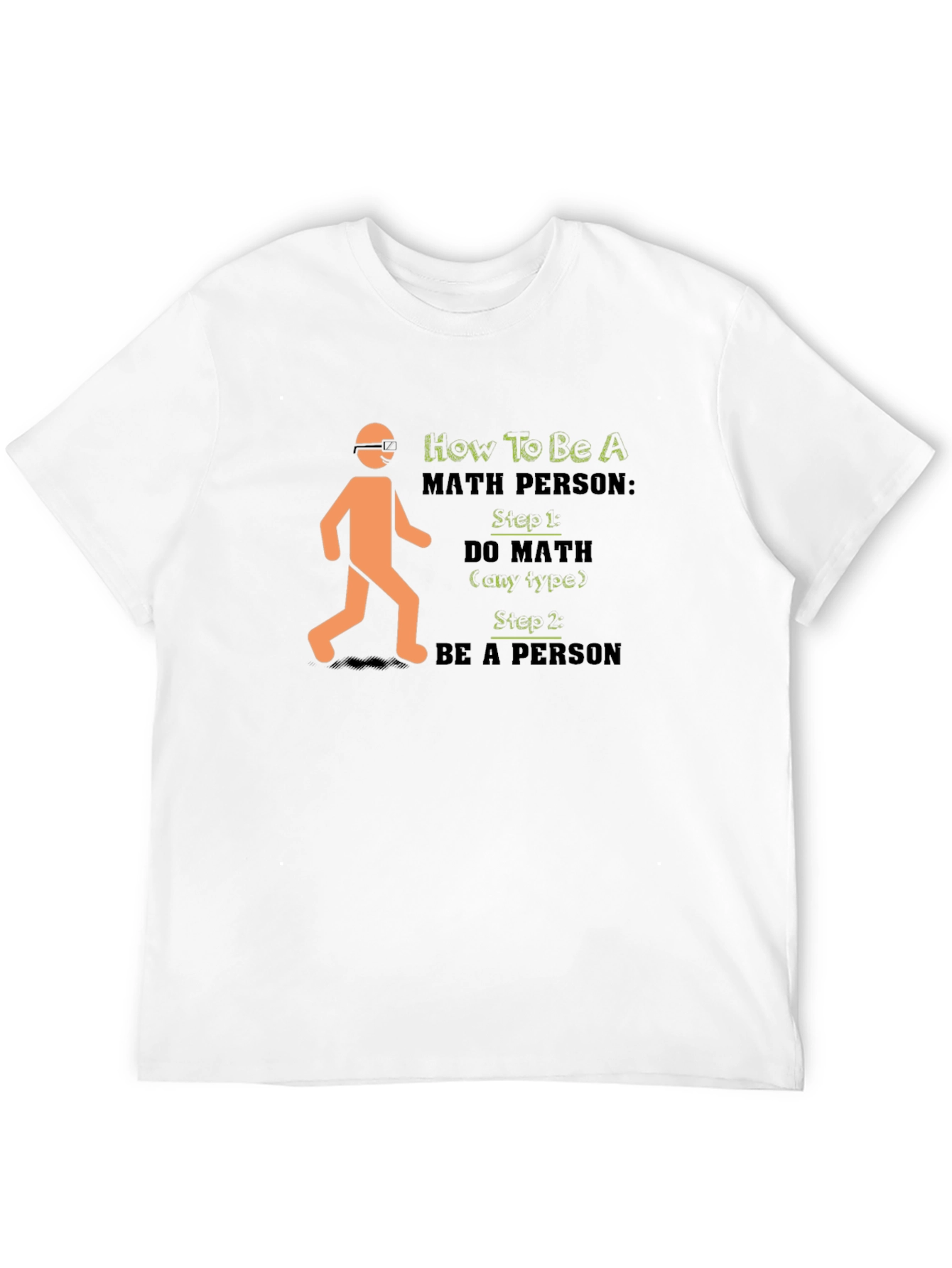 Math Person Black Graphic Tee