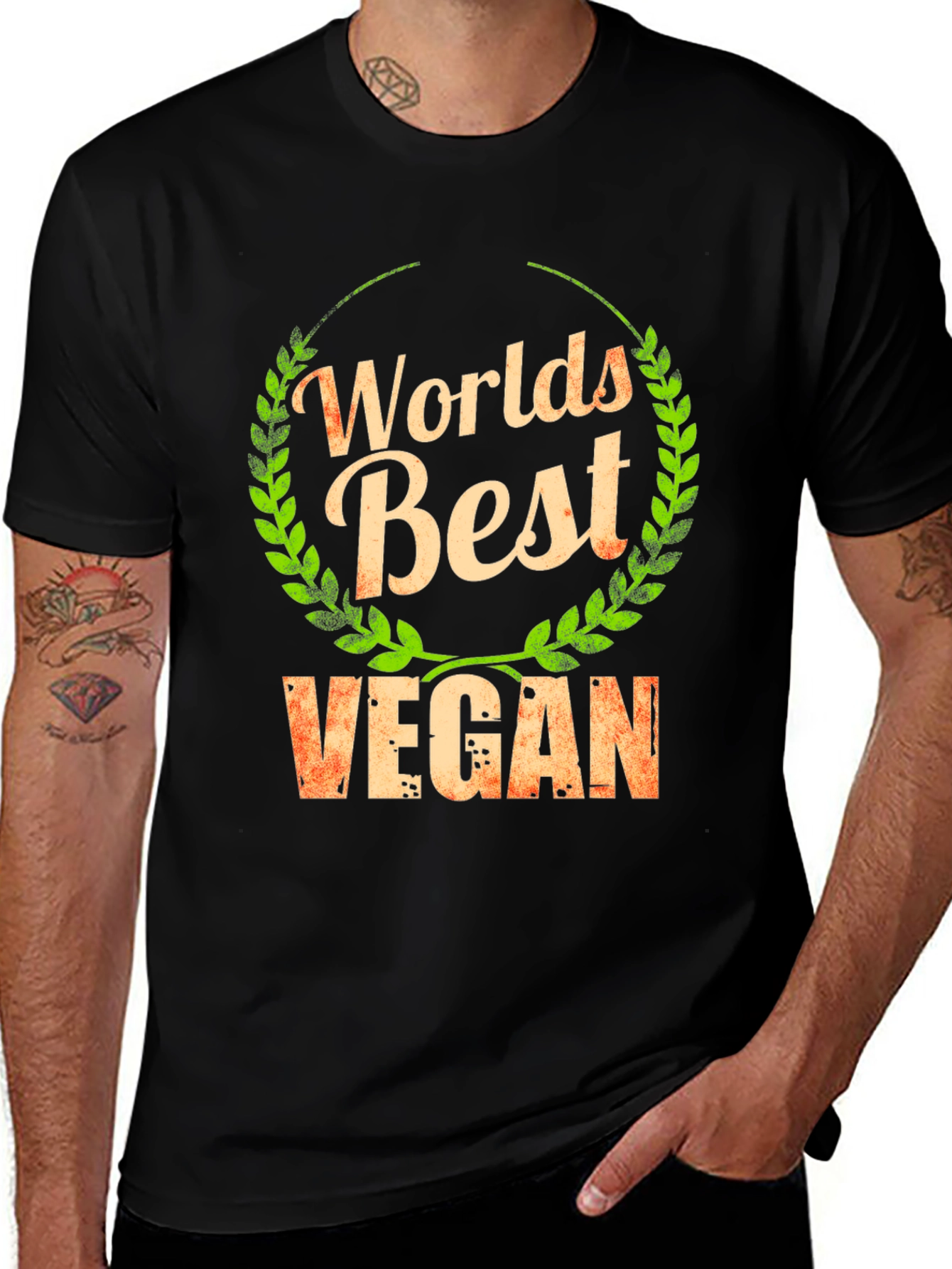 Worlds Best Vegan Graphic T-Shirt
