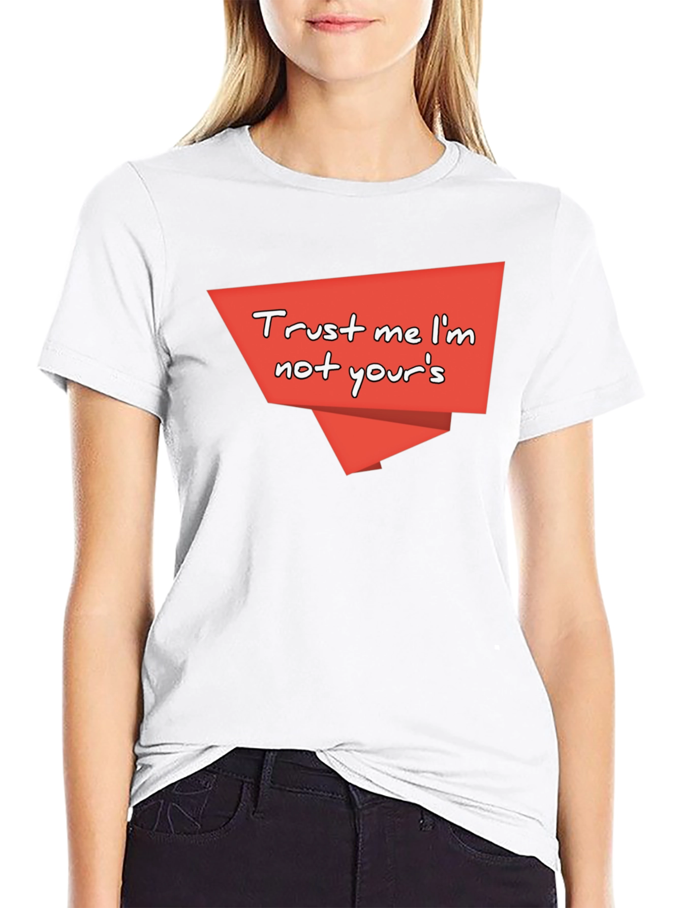 Trust Me Graphic Tee - Quirky Black T-Shirt