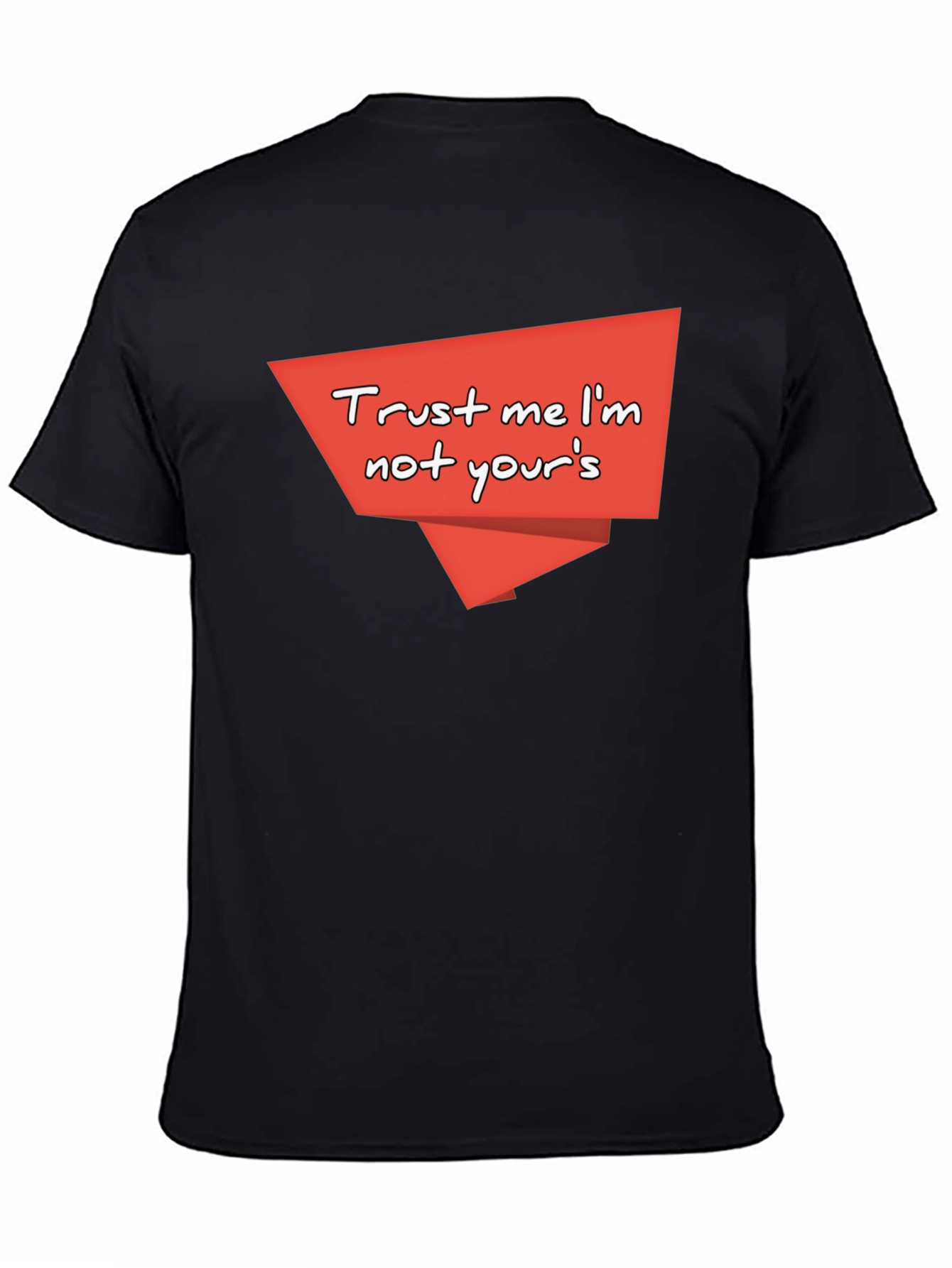 Trust Me Graphic Tee - Quirky Black T-Shirt