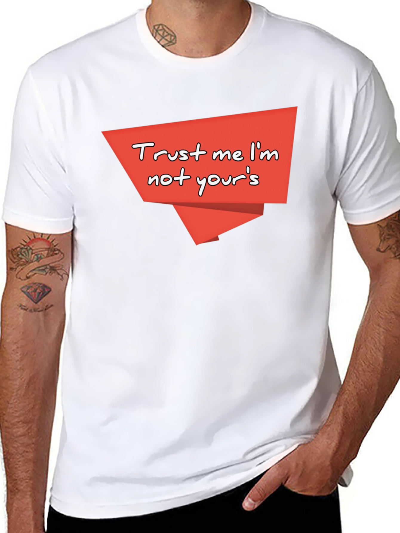 Trust Me Graphic Tee - Quirky Black T-Shirt