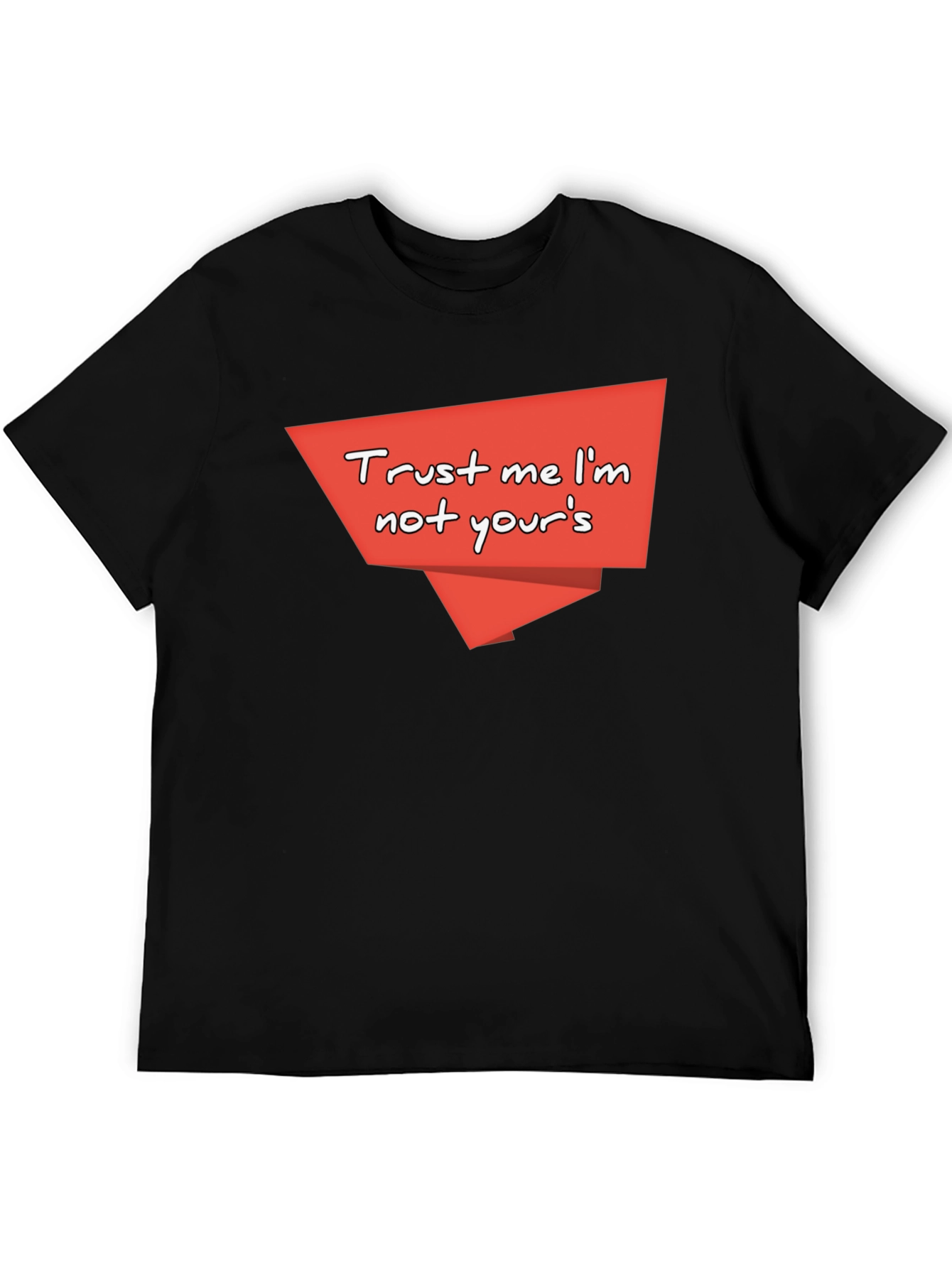 Trust Me Graphic Tee - Quirky Black T-Shirt